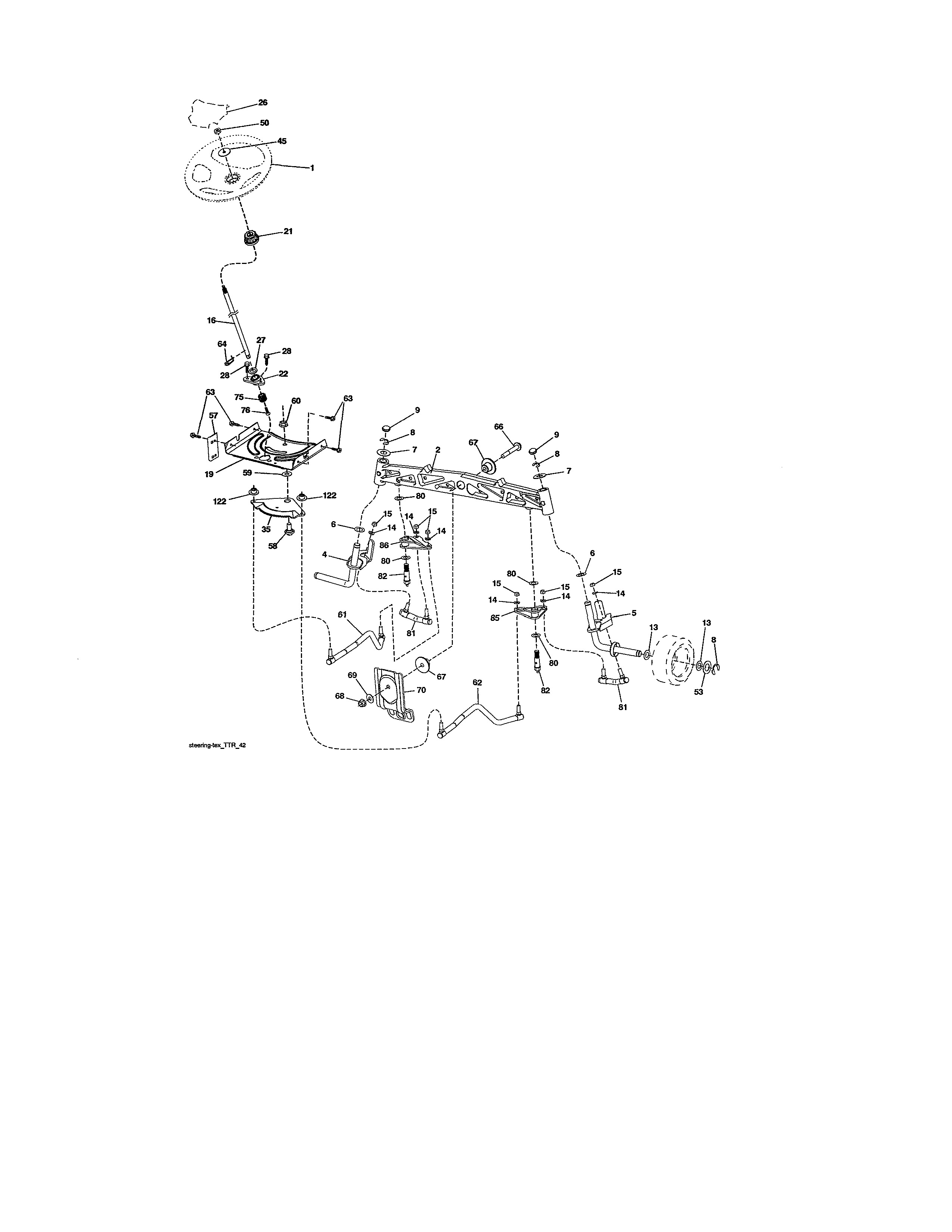 Craftsman 917203921 steering diagram