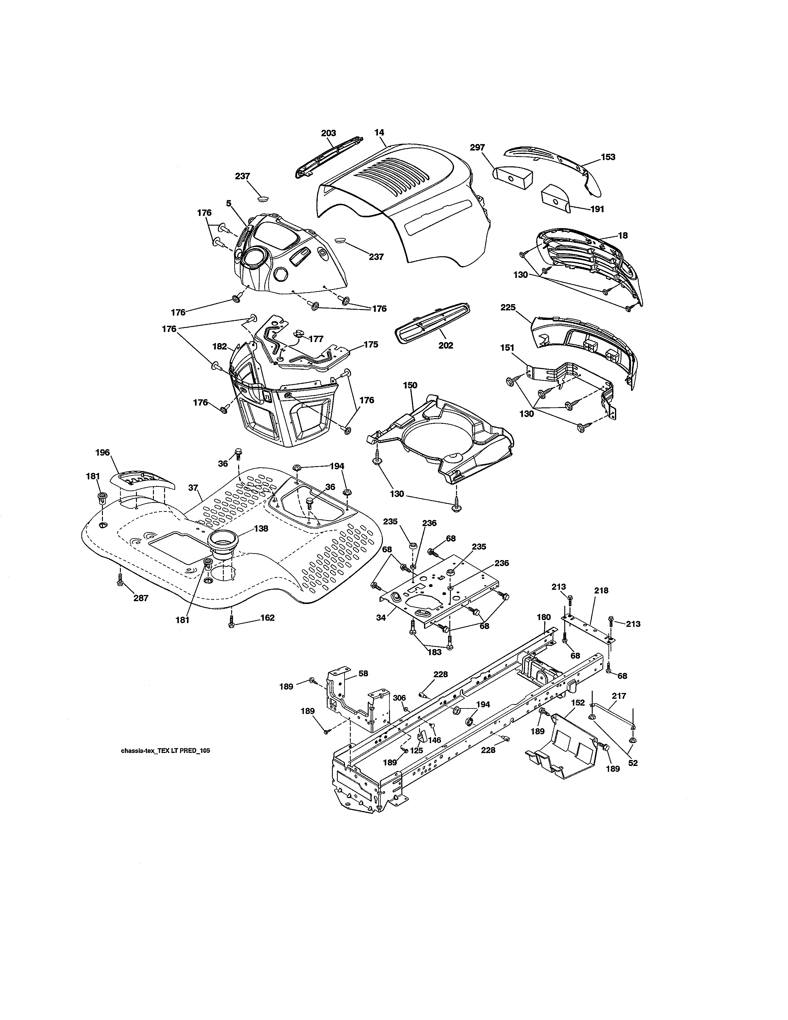 Craftsman 917986331 chassis assembly diagram
