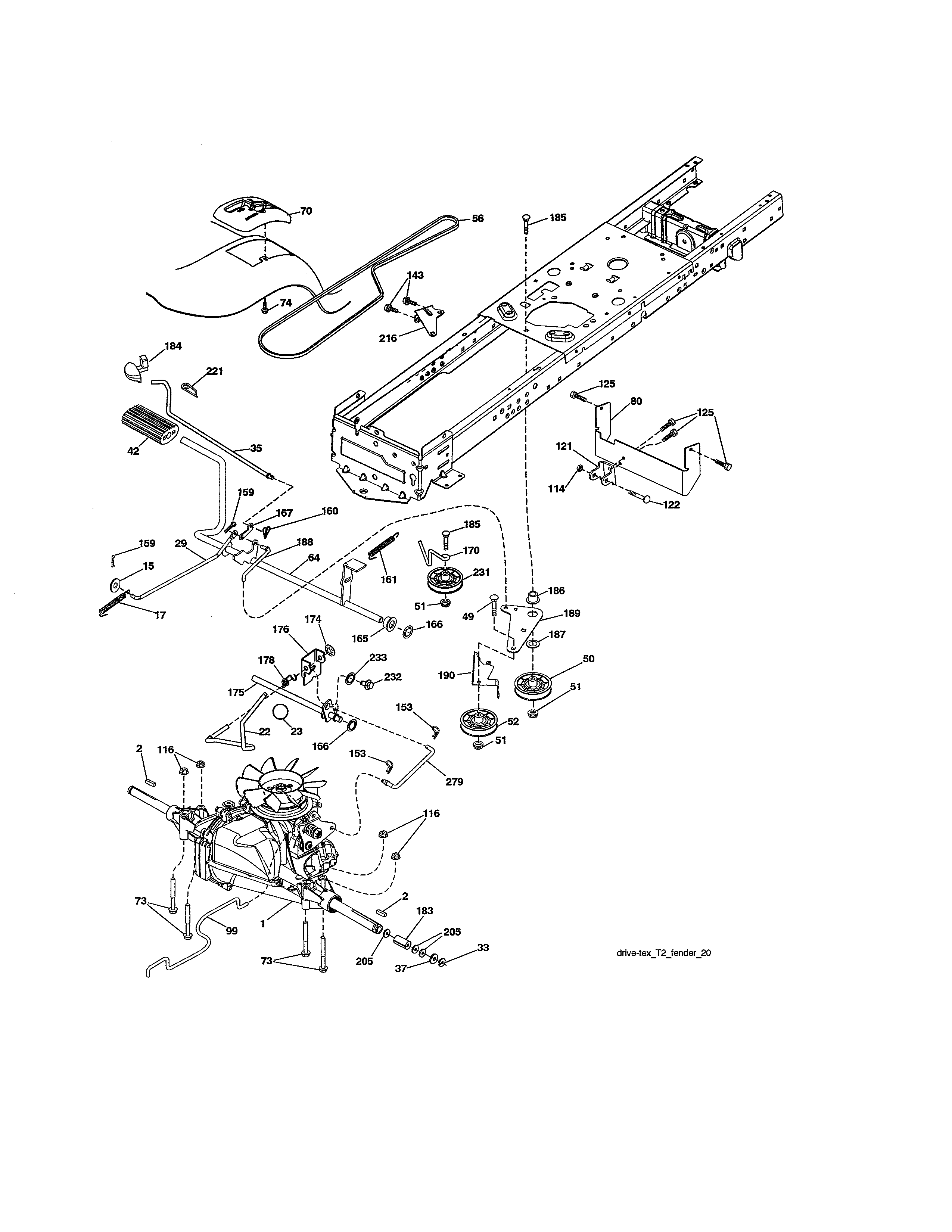 Craftsman 917986331 ground drive diagram