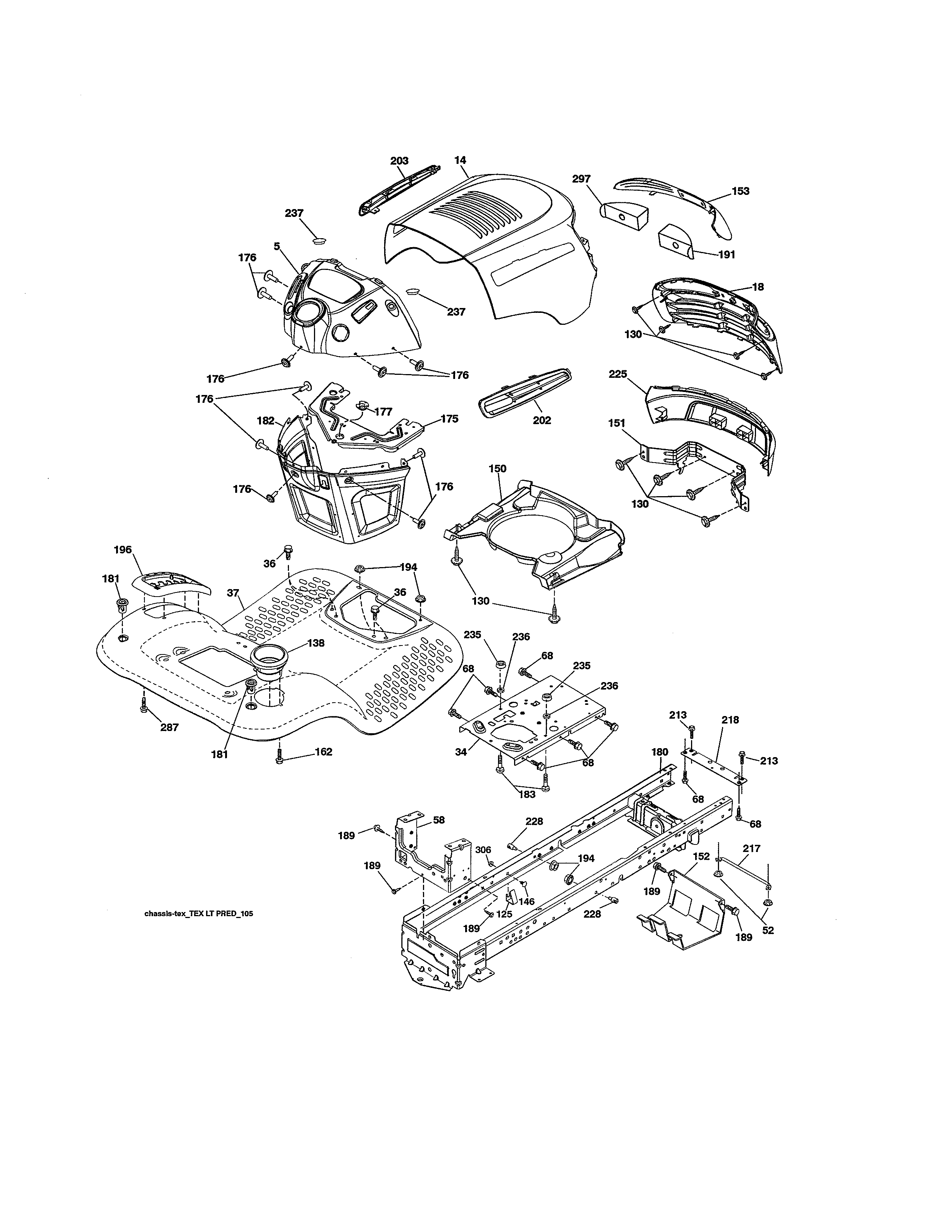 Craftsman 917986332 chassis assembly diagram