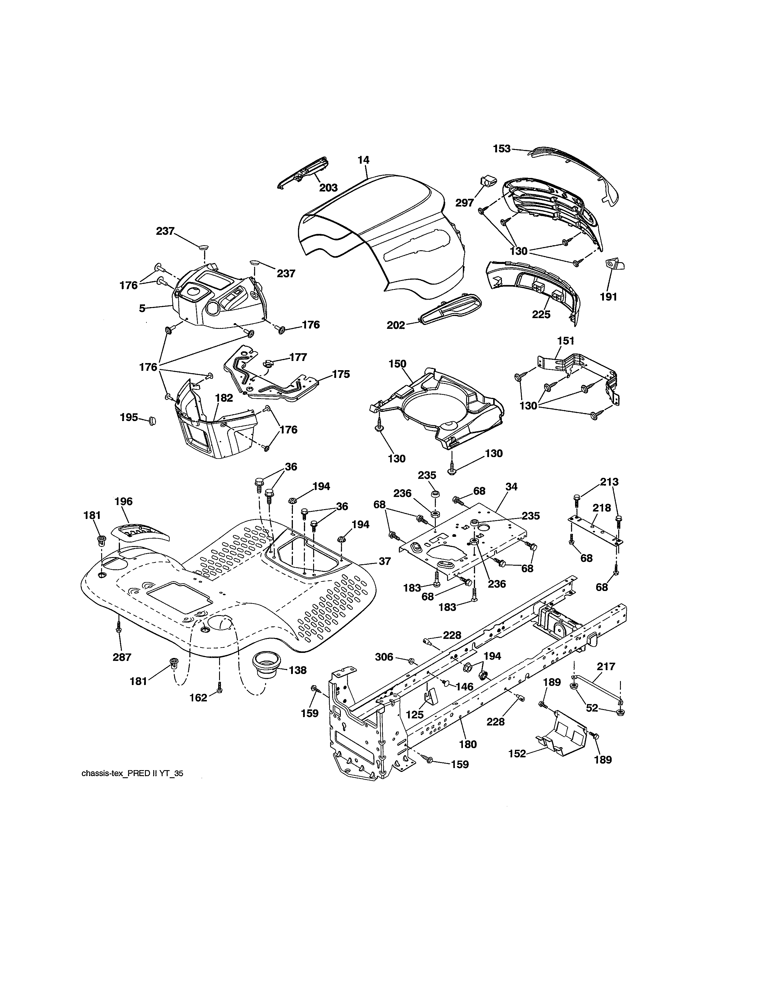 Craftsman 917989250 chassis assembly diagram
