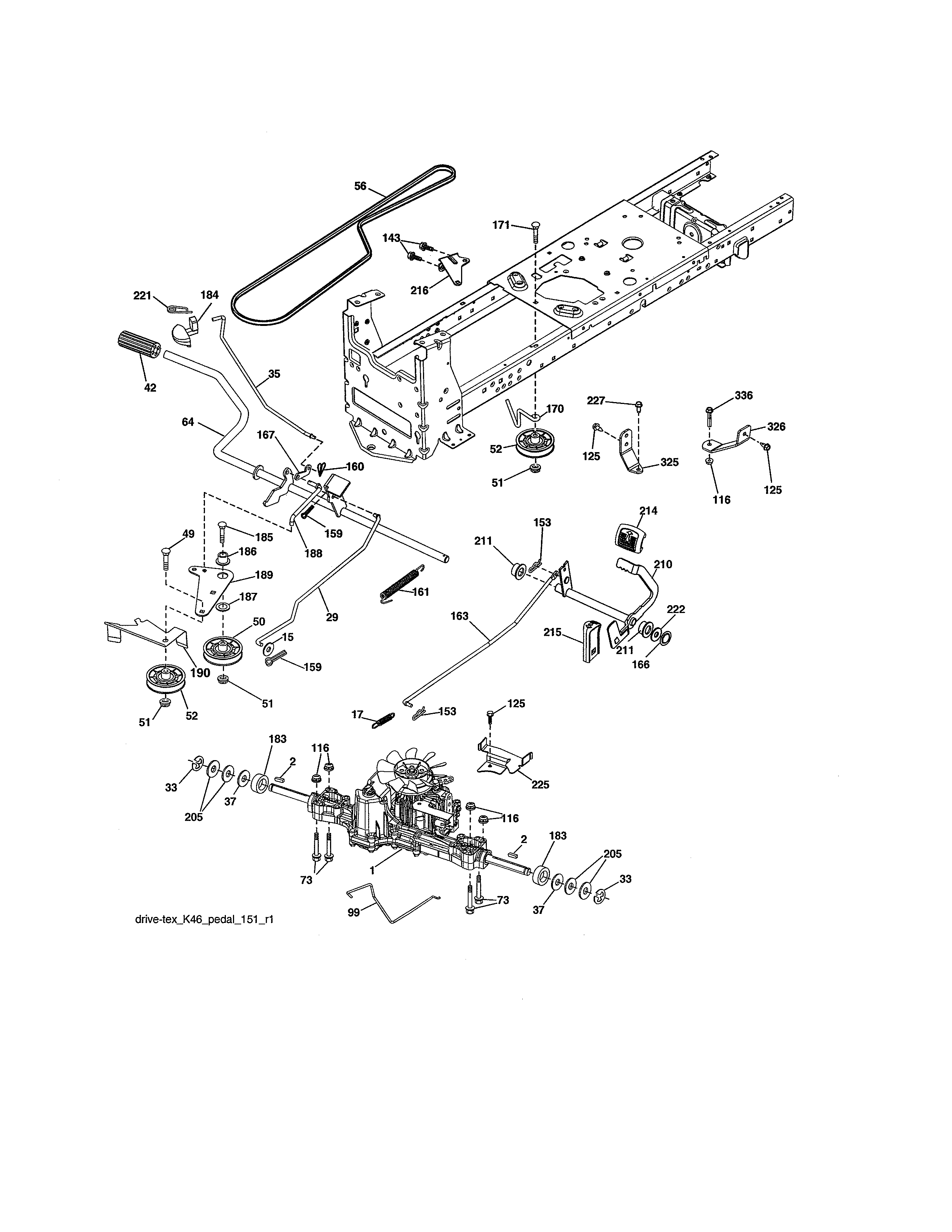 Craftsman 917989250 ground drive diagram