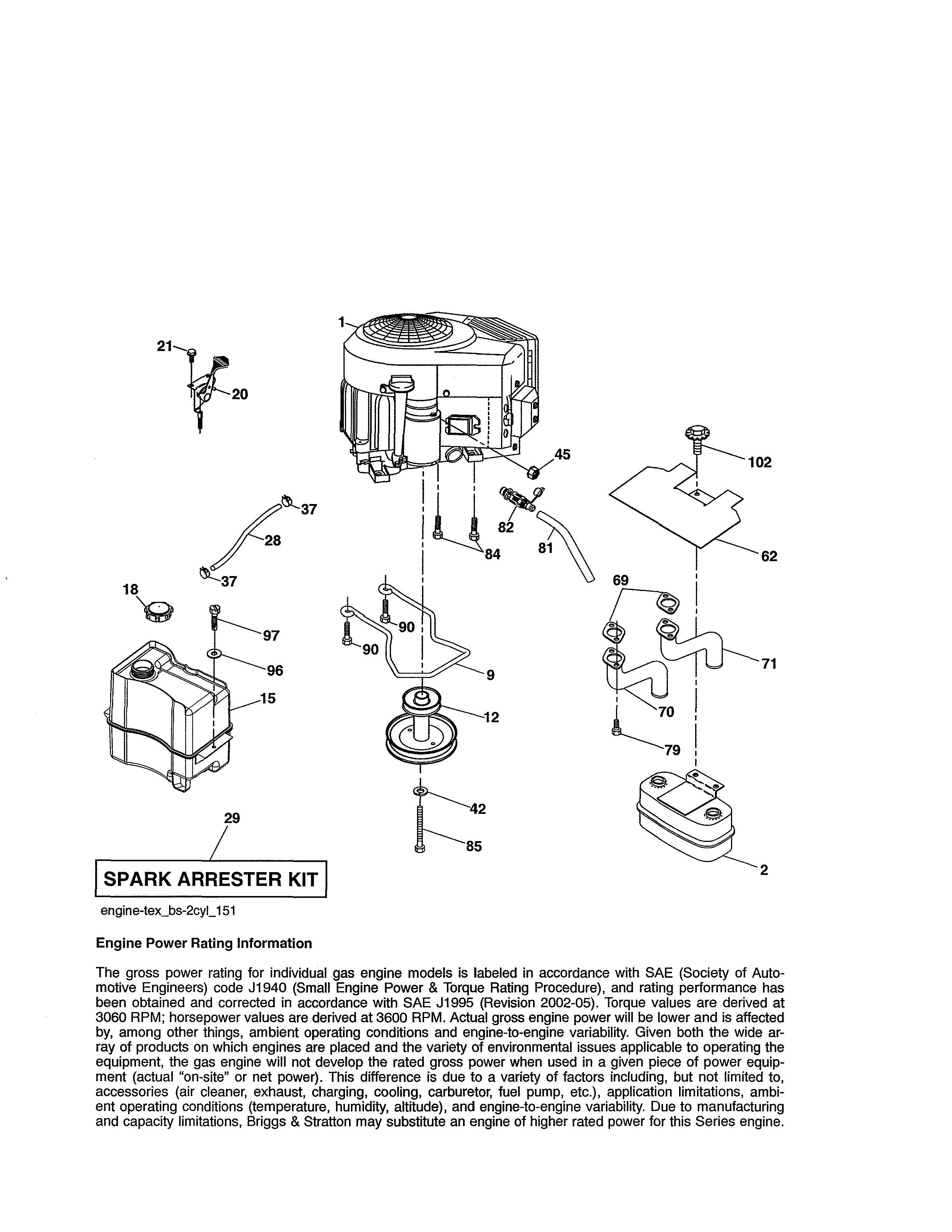 Craftsman 917989250 engine diagram