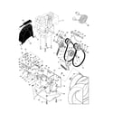Poulan PP7527ES-96192000500 chassis/engine/pulleys diagram