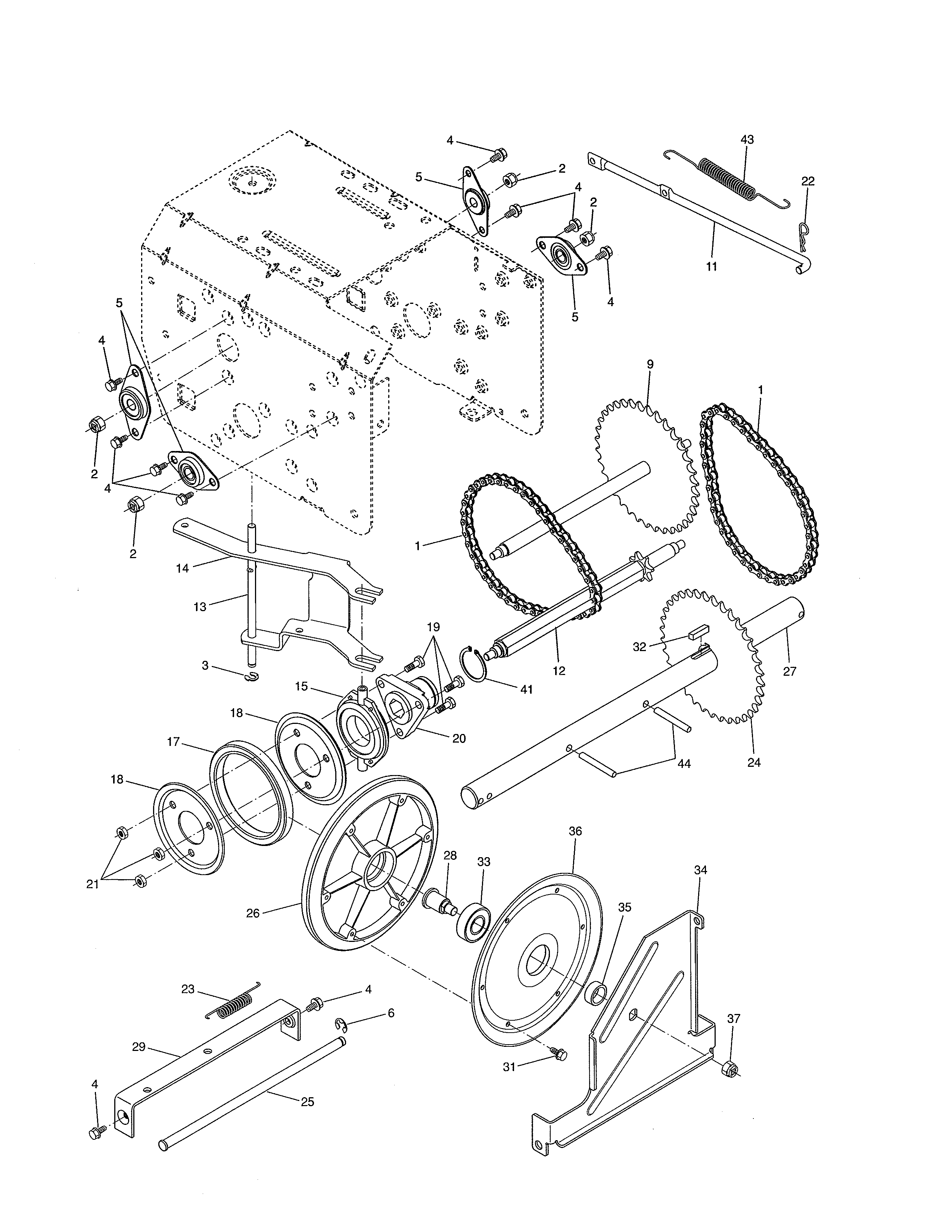 Poulan 96192001902 drive diagram