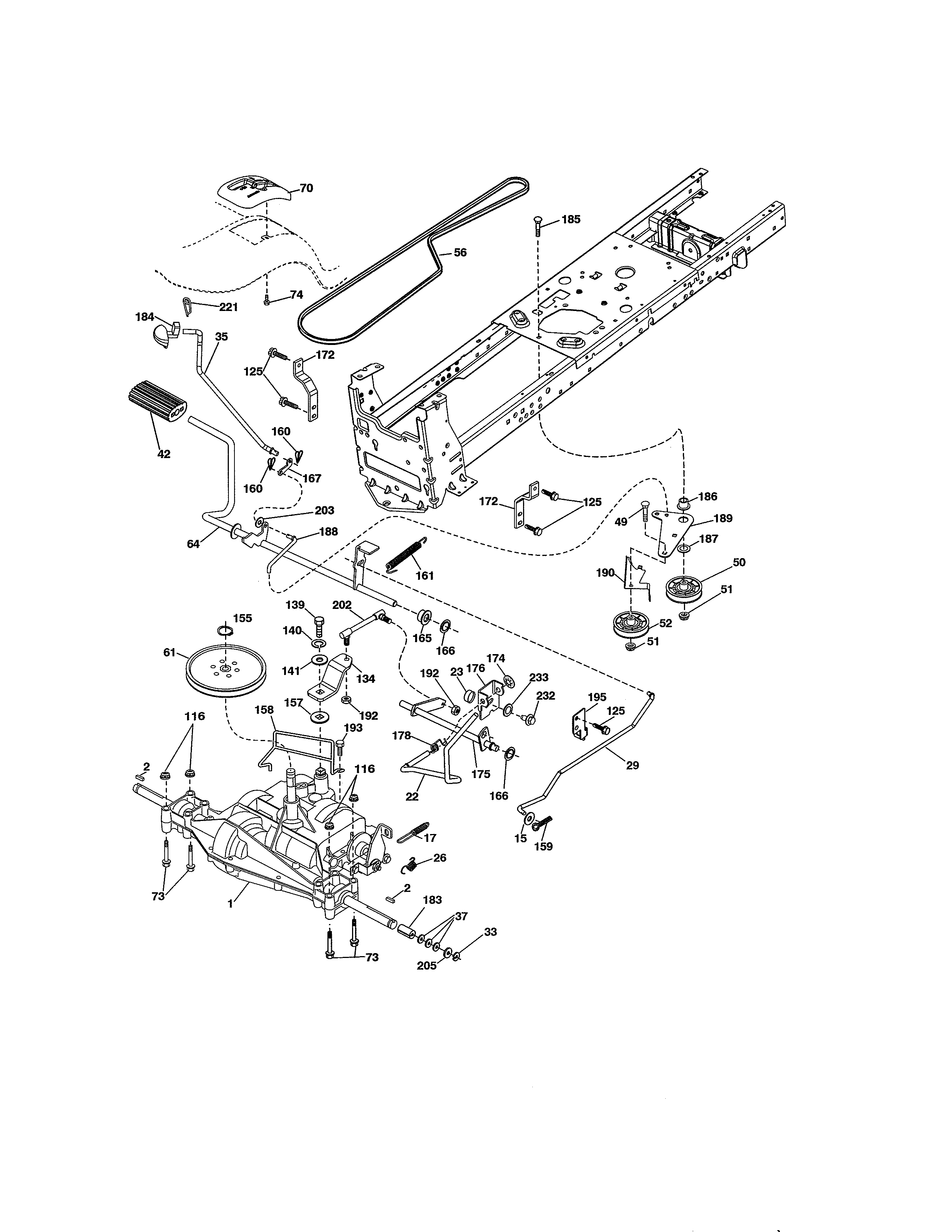 Craftsman 917203800 ground drive diagram