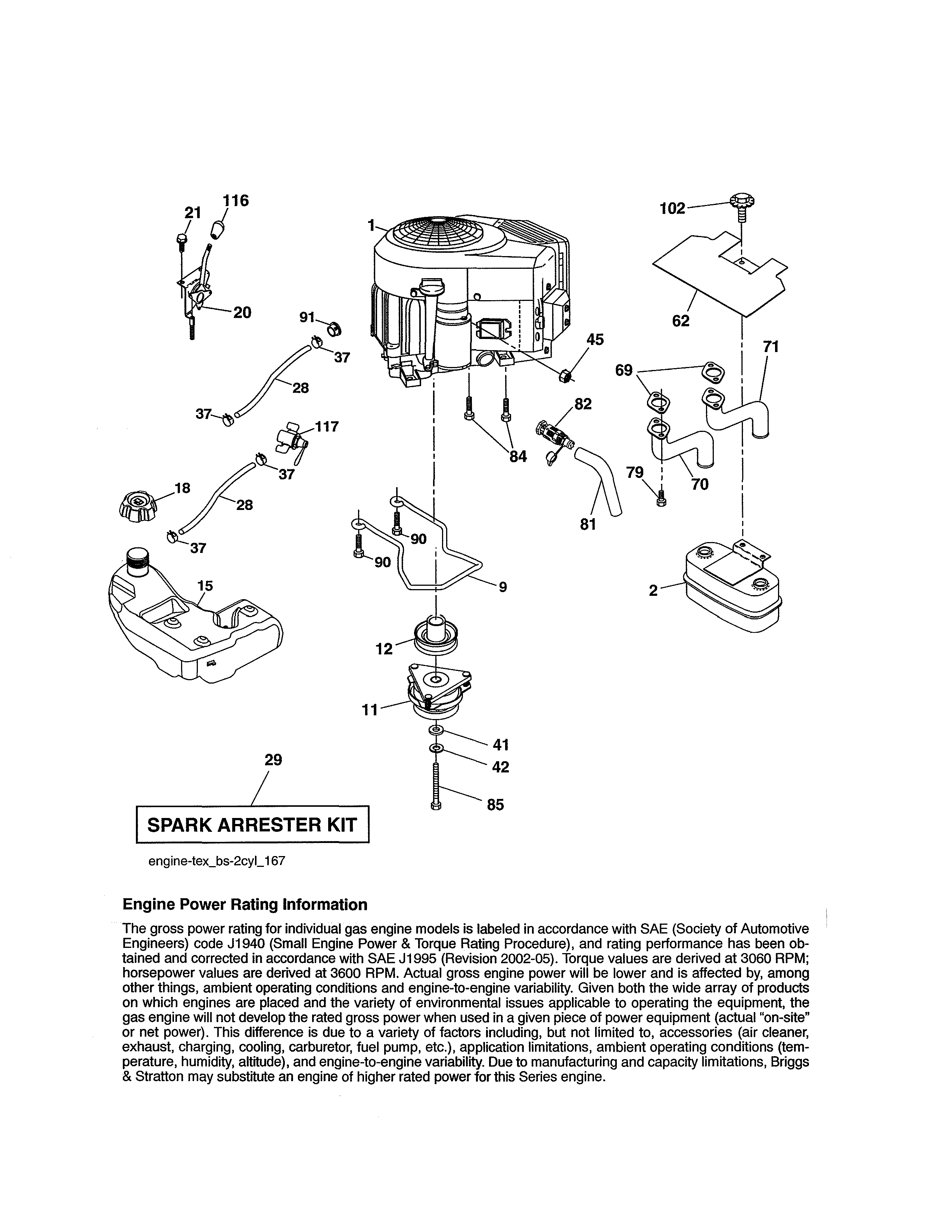 Craftsman 917204010 engine diagram