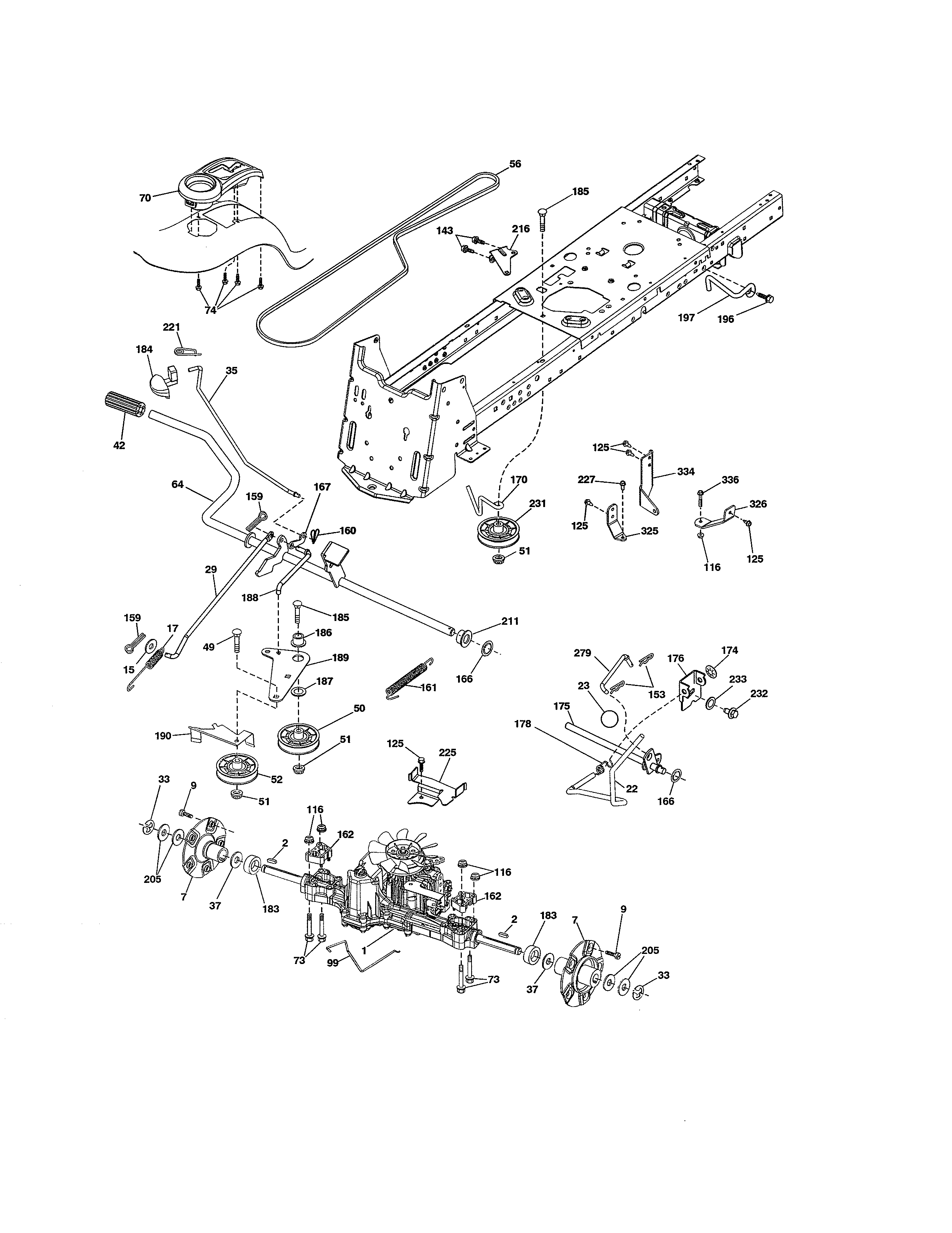 Craftsman 917204011 ground drive diagram