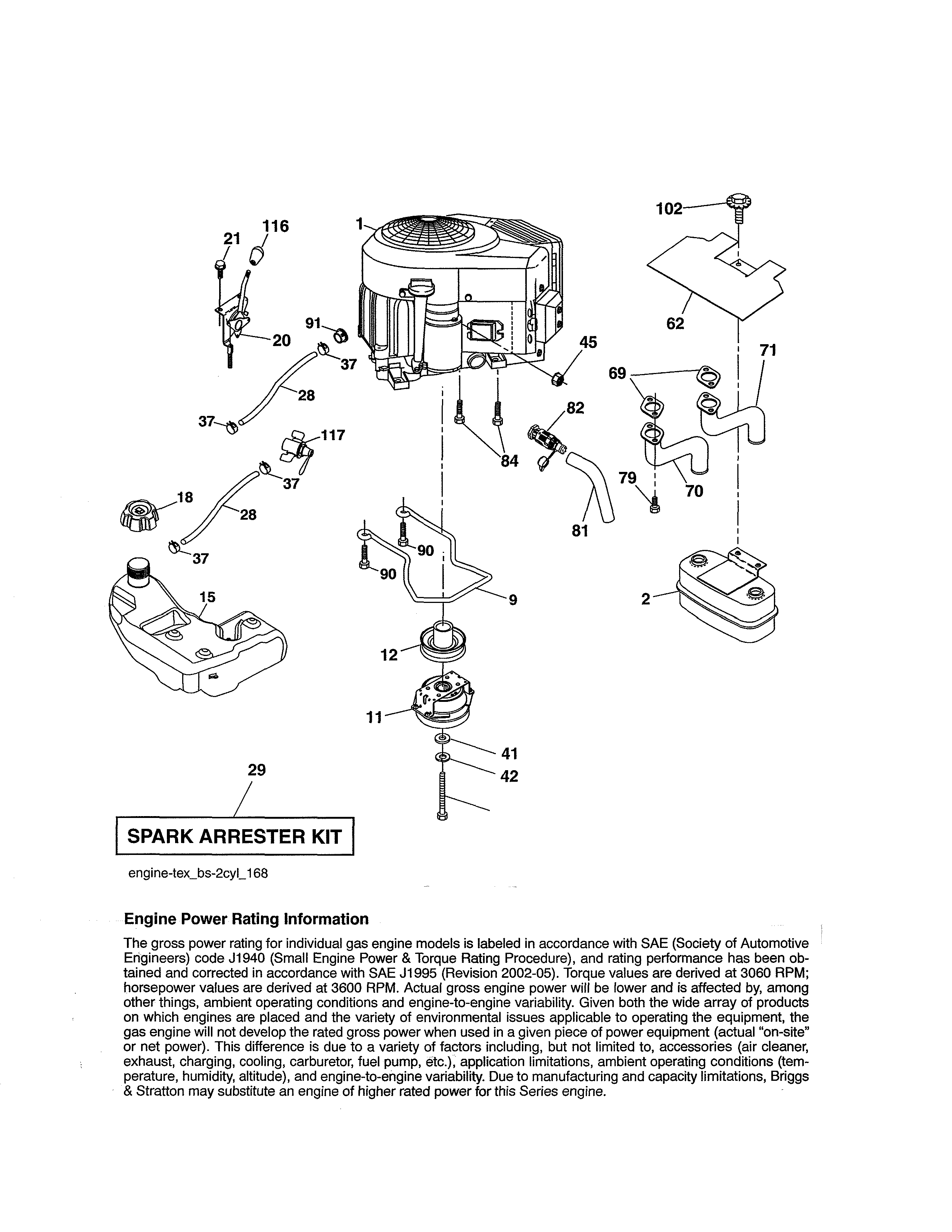 Craftsman 917204011 engine diagram