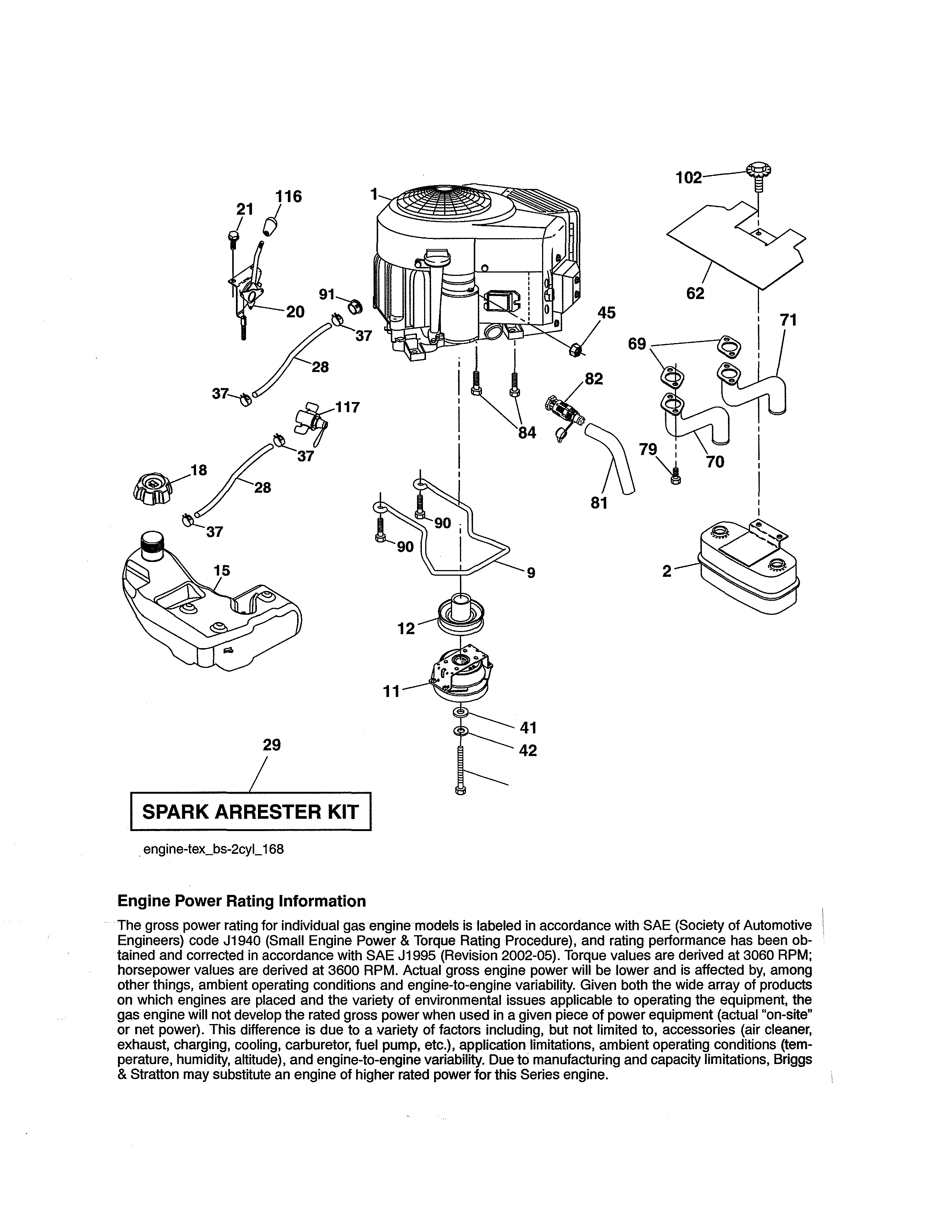 Craftsman 917204020 engine diagram