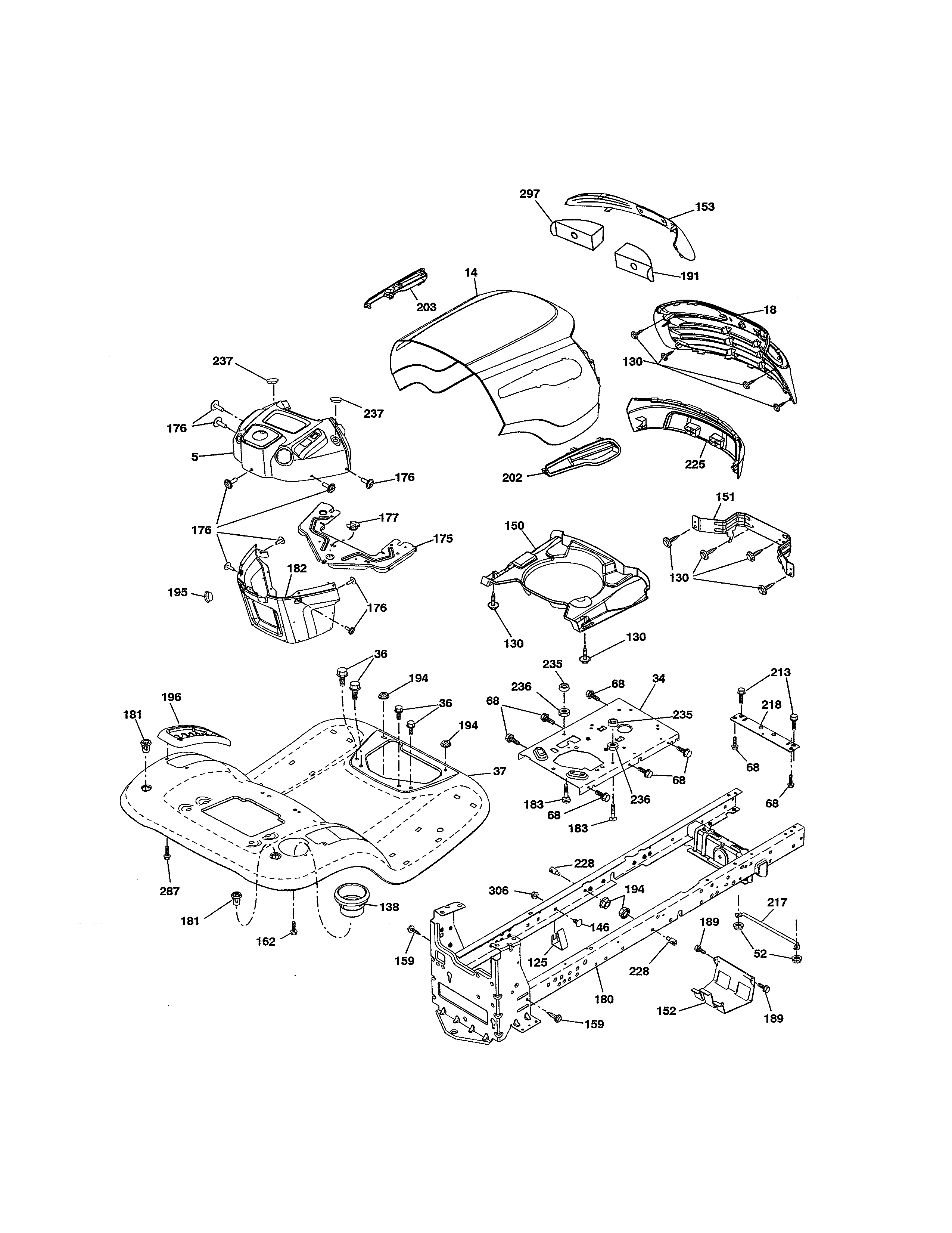 Craftsman 917989240 chassis assembly diagram