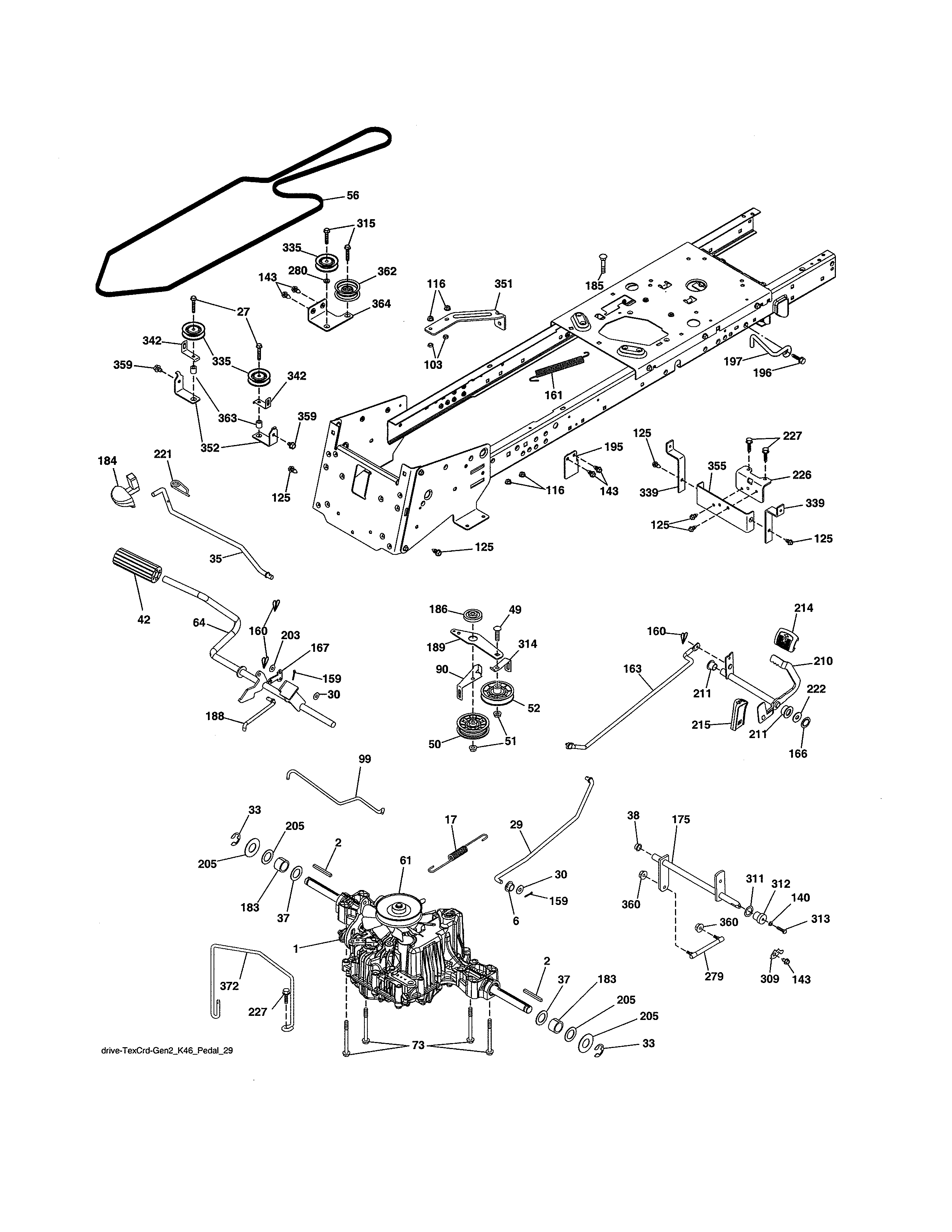 Craftsman 917989260 ground drive diagram