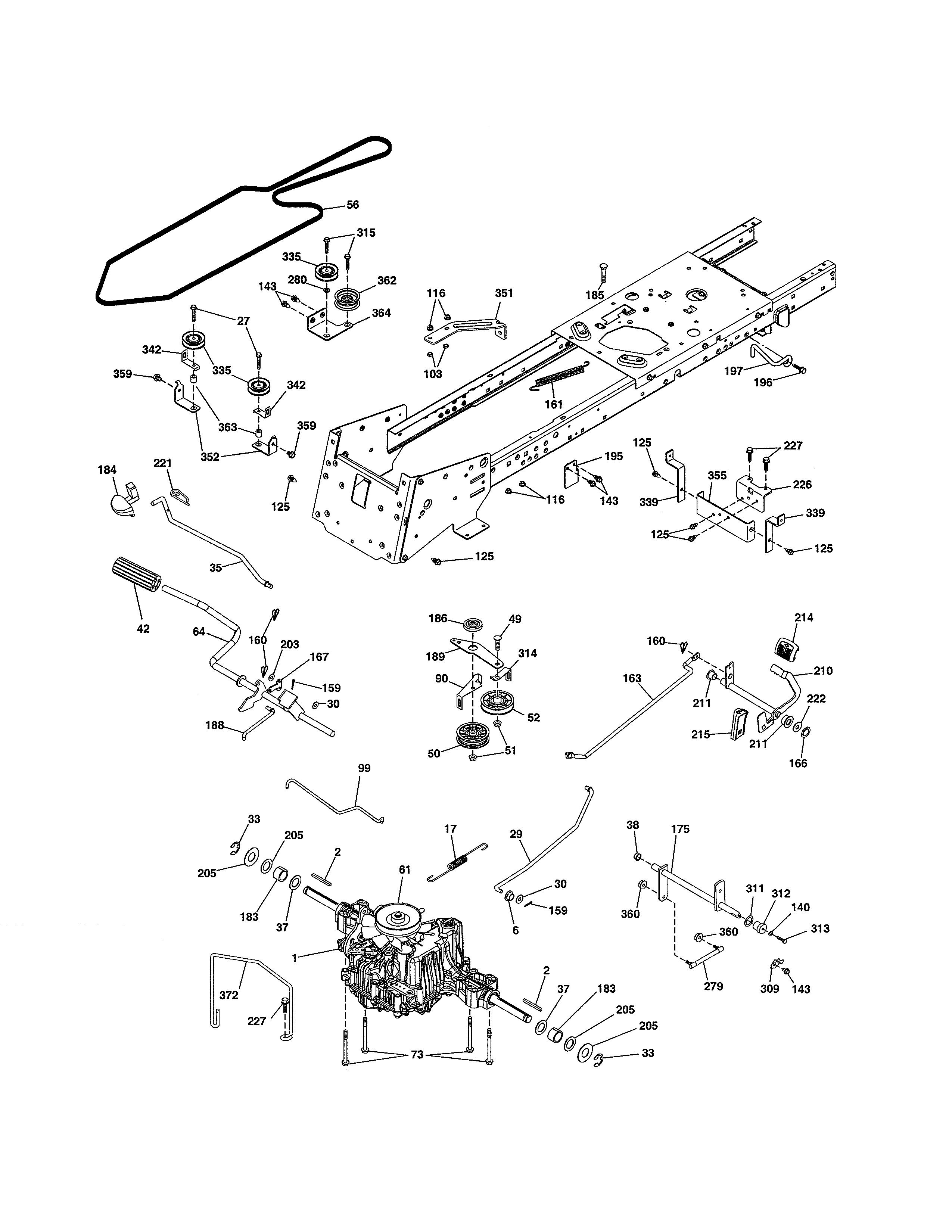 Craftsman 917989850 ground drive diagram