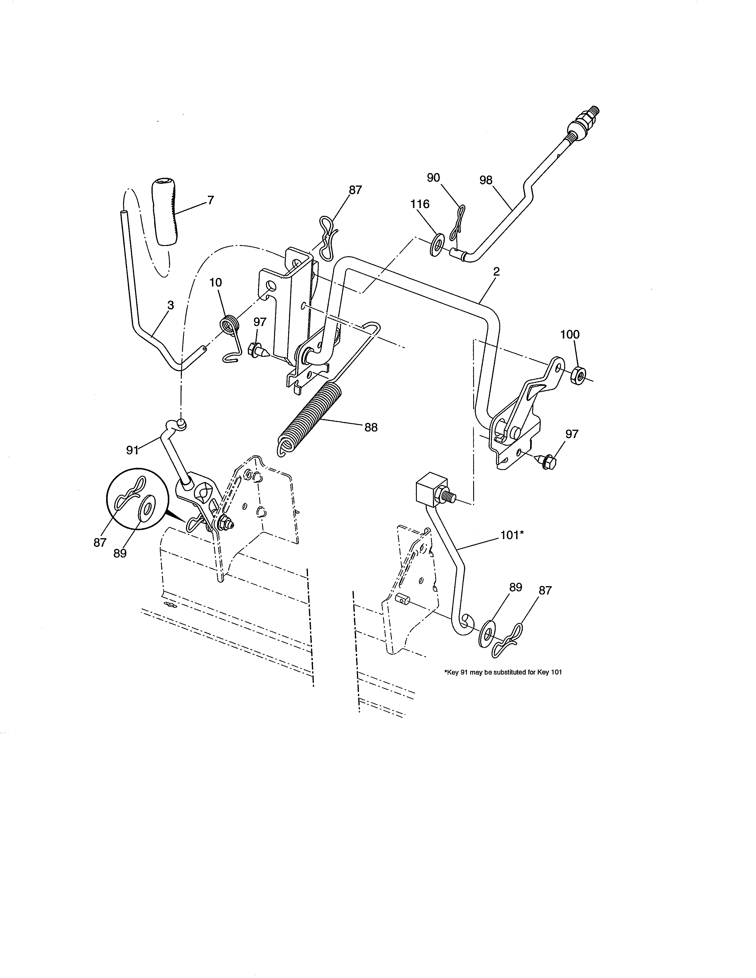 Craftsman 917989850 lift assembly diagram