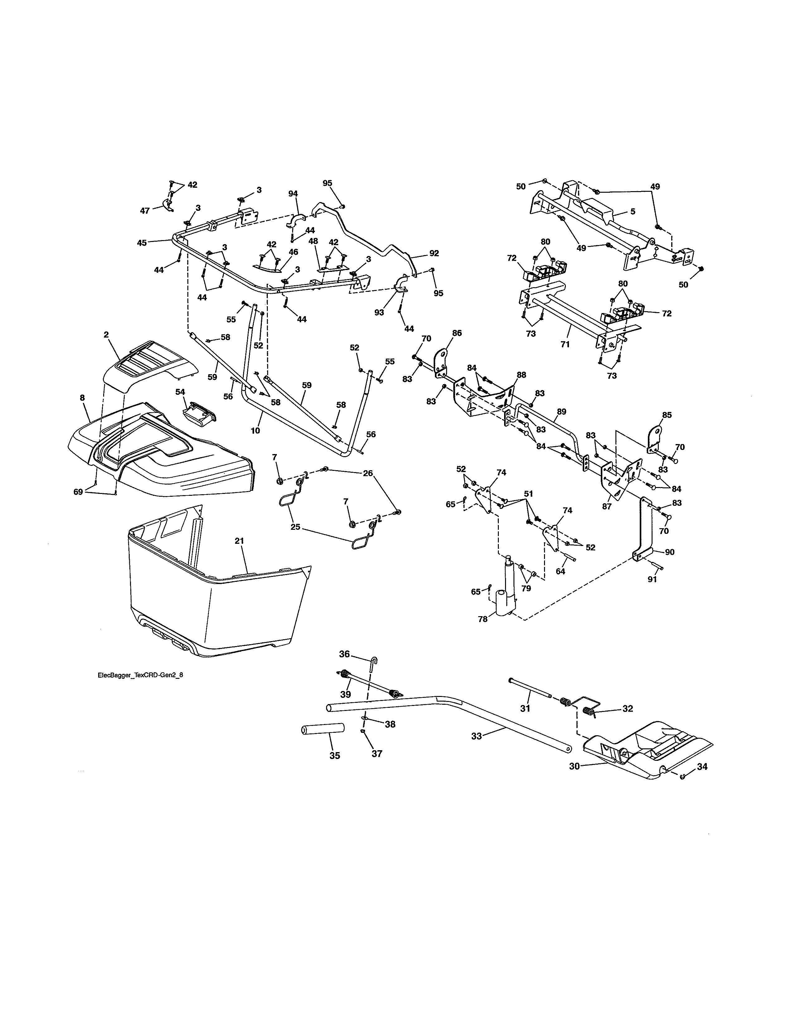 Craftsman 917989930 bagger diagram