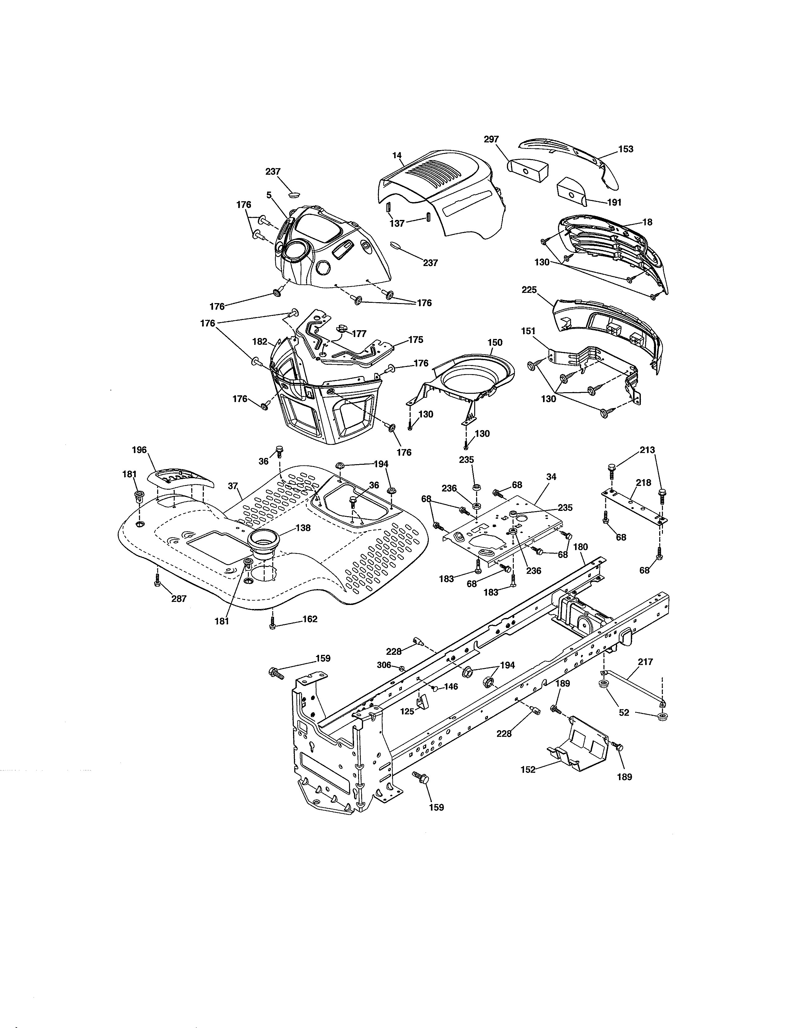 Craftsman 917990391 chassis assembly diagram