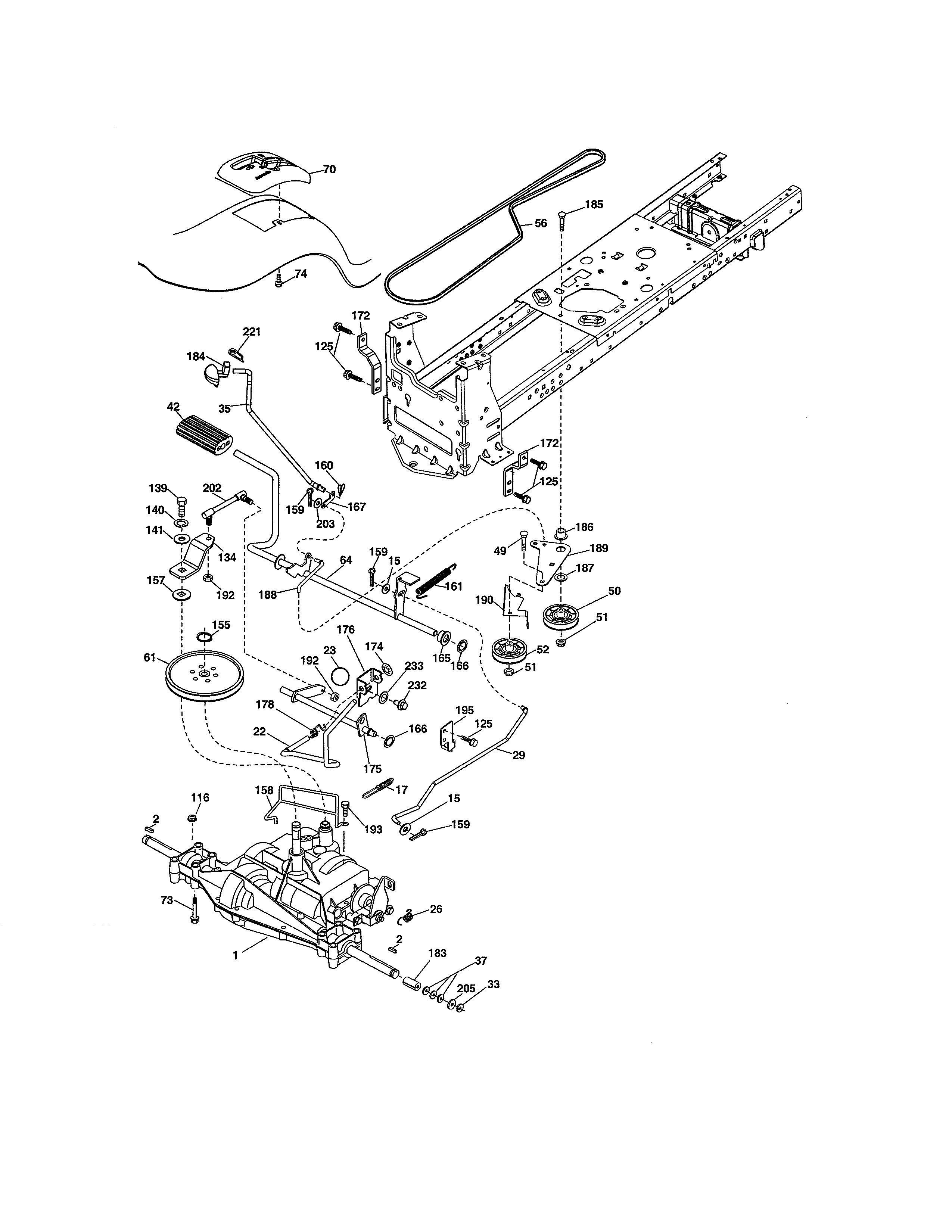 Craftsman 917990391 ground drive diagram