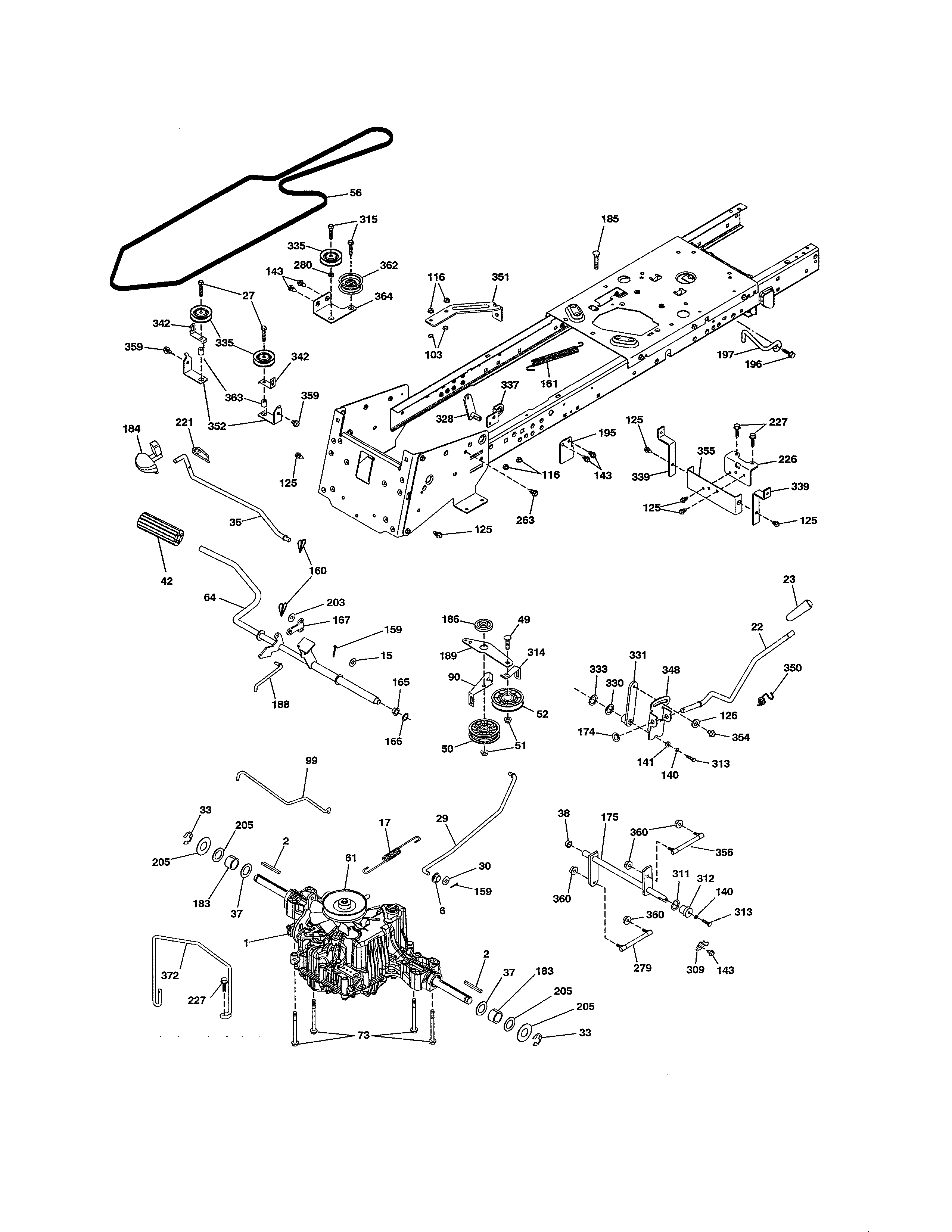 Craftsman 917991451 ground drive diagram