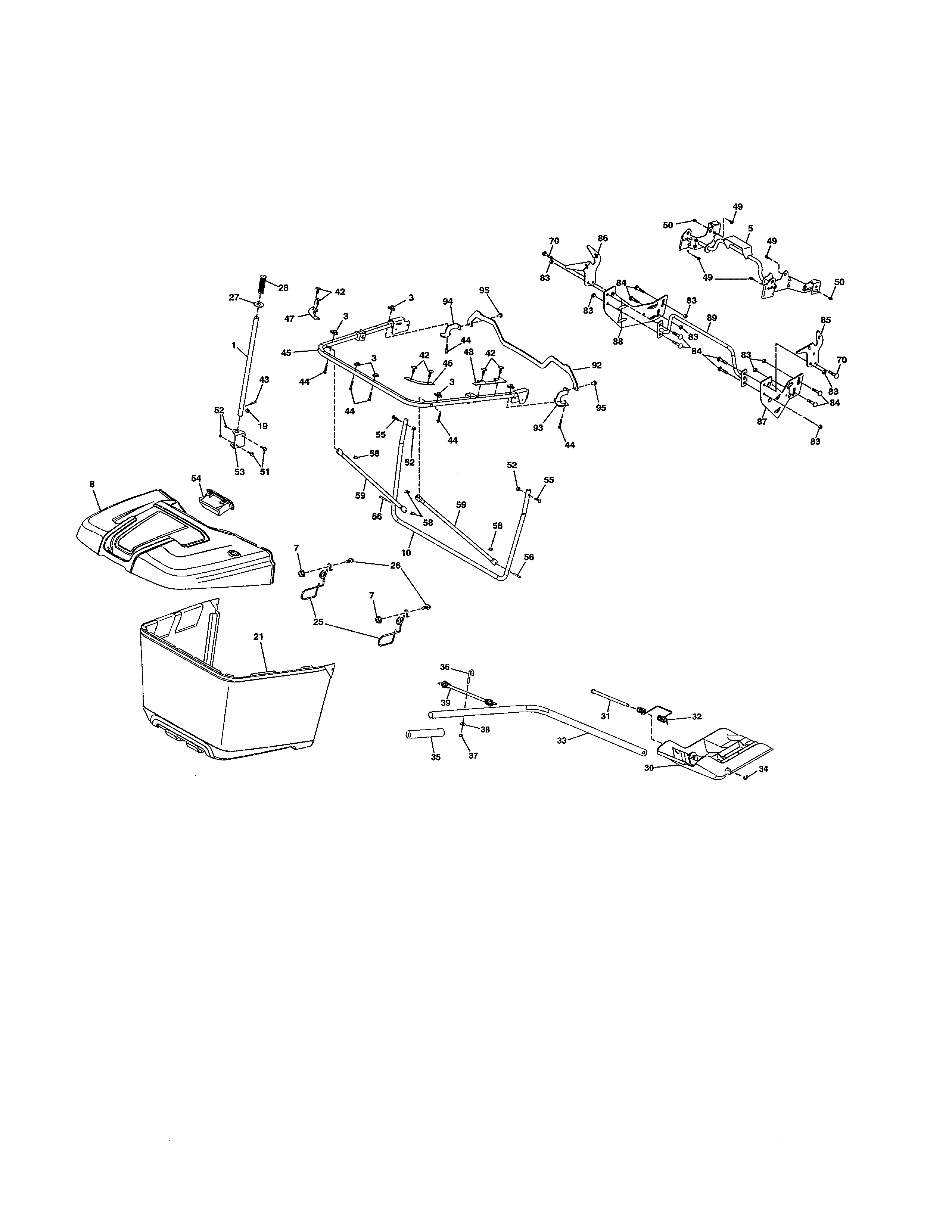 Craftsman 917991451 bagger diagram