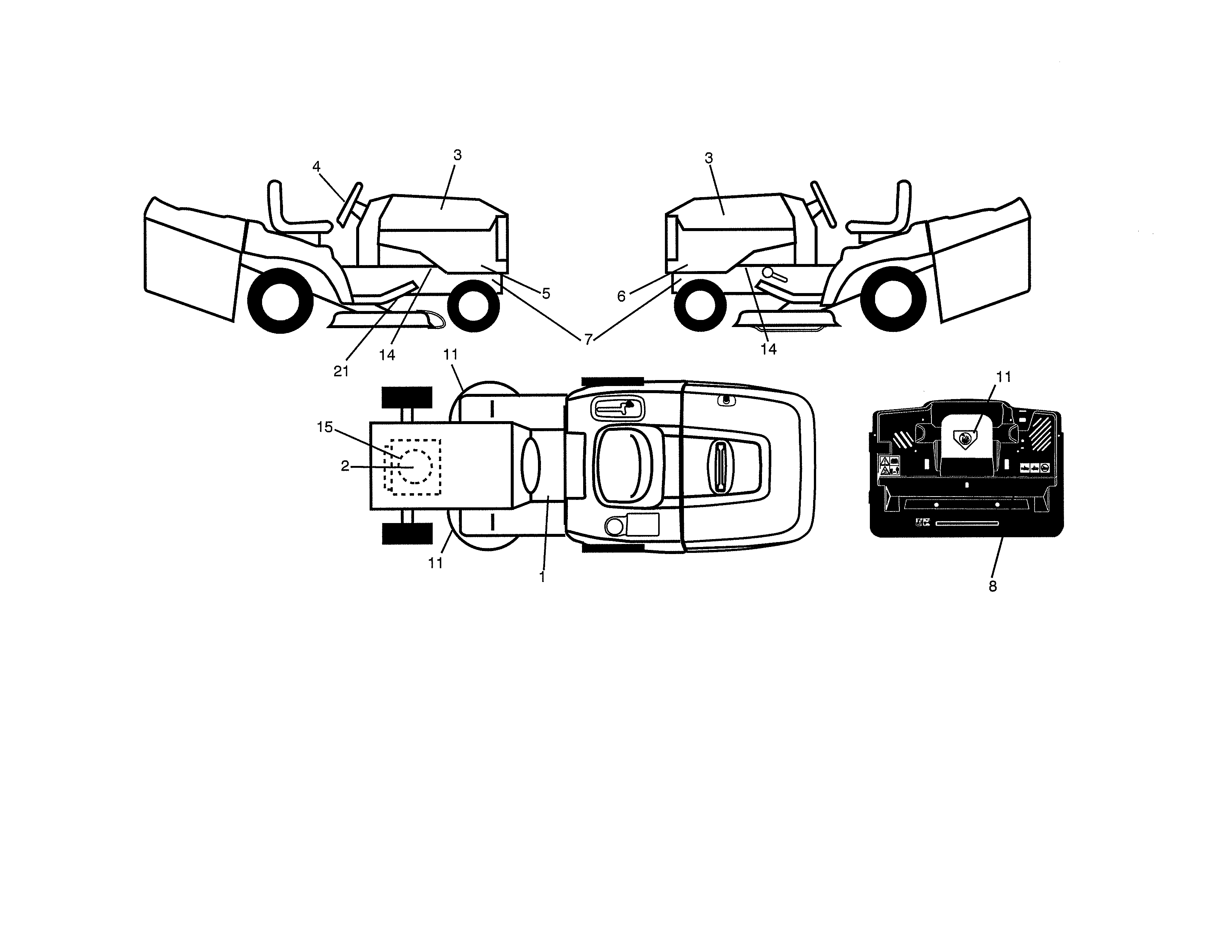 Craftsman 917991451 decals diagram