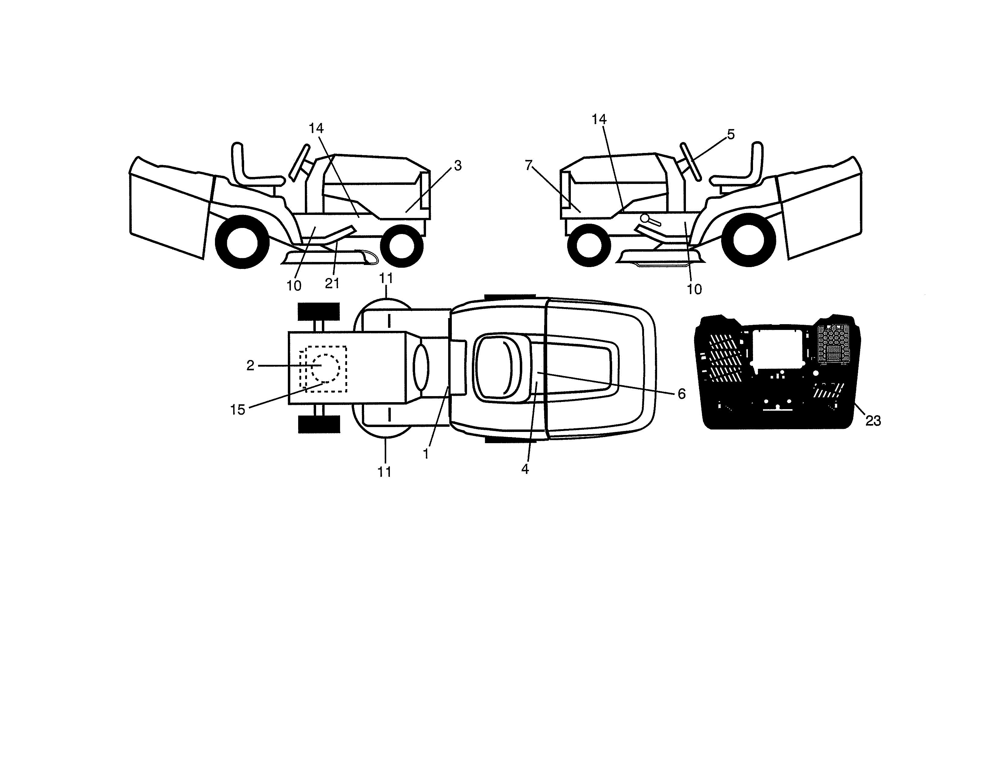 Craftsman 917991470 decals diagram