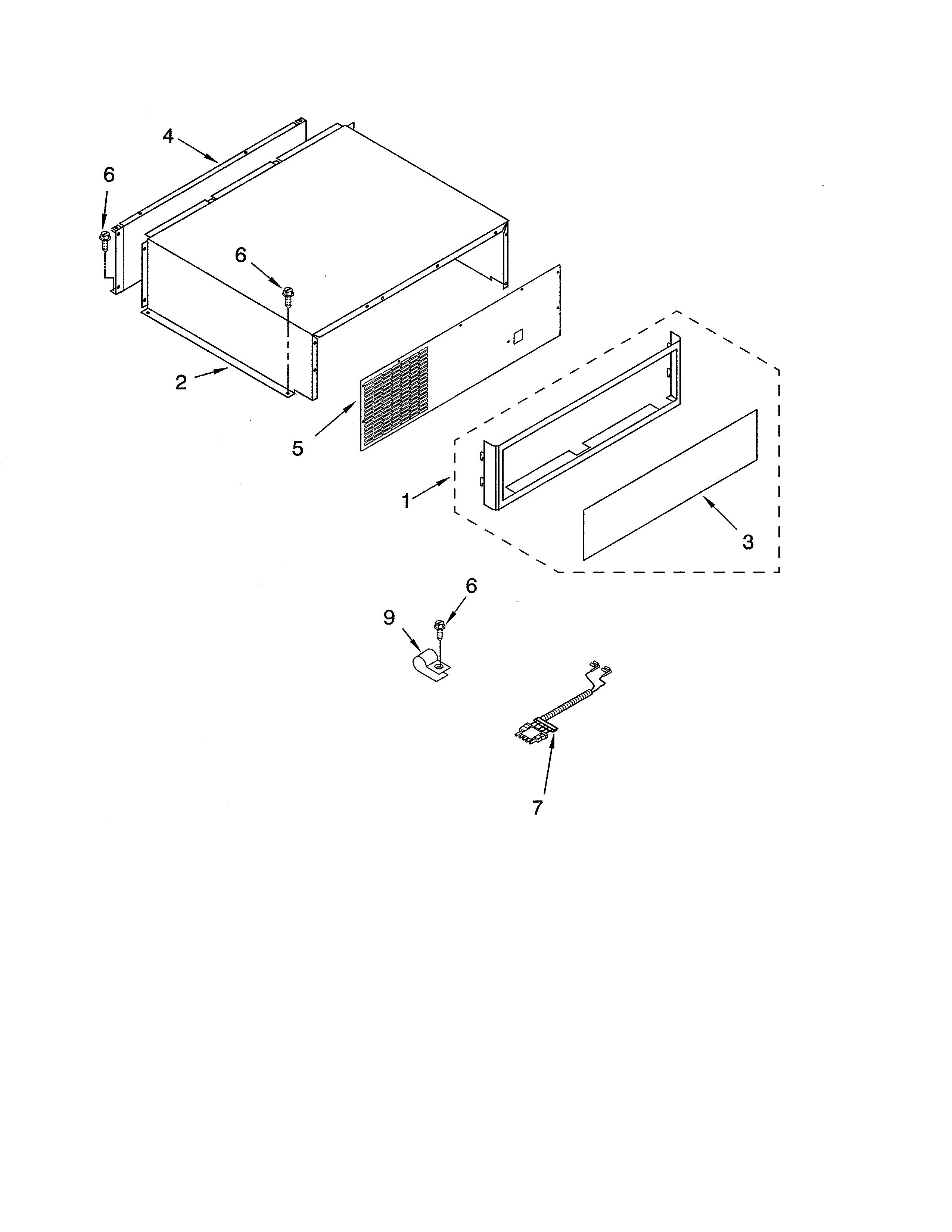 KitchenAid KBLP36FMS01 top grille & unit cover parts diagram