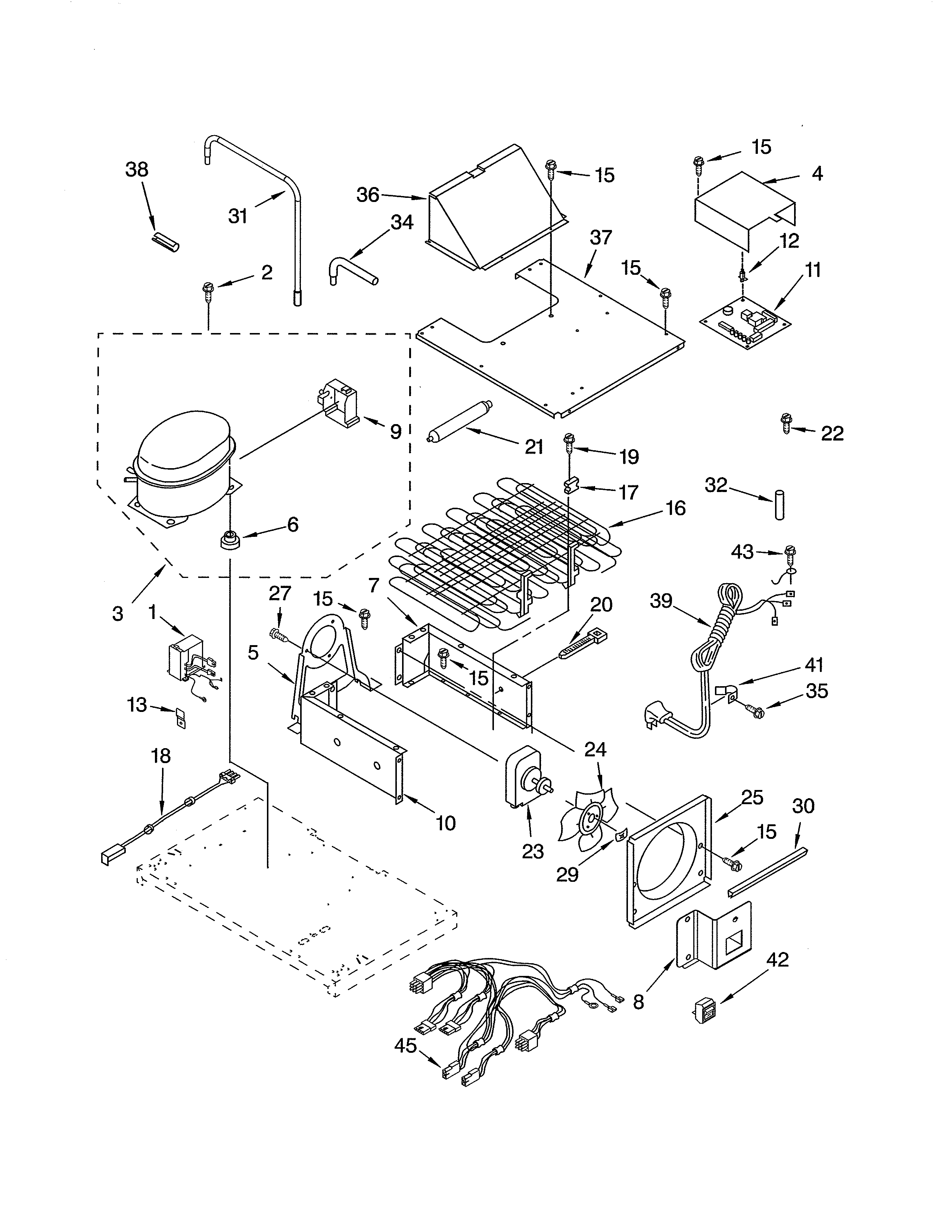 KitchenAid KBLP36FMS01 upper unit parts diagram