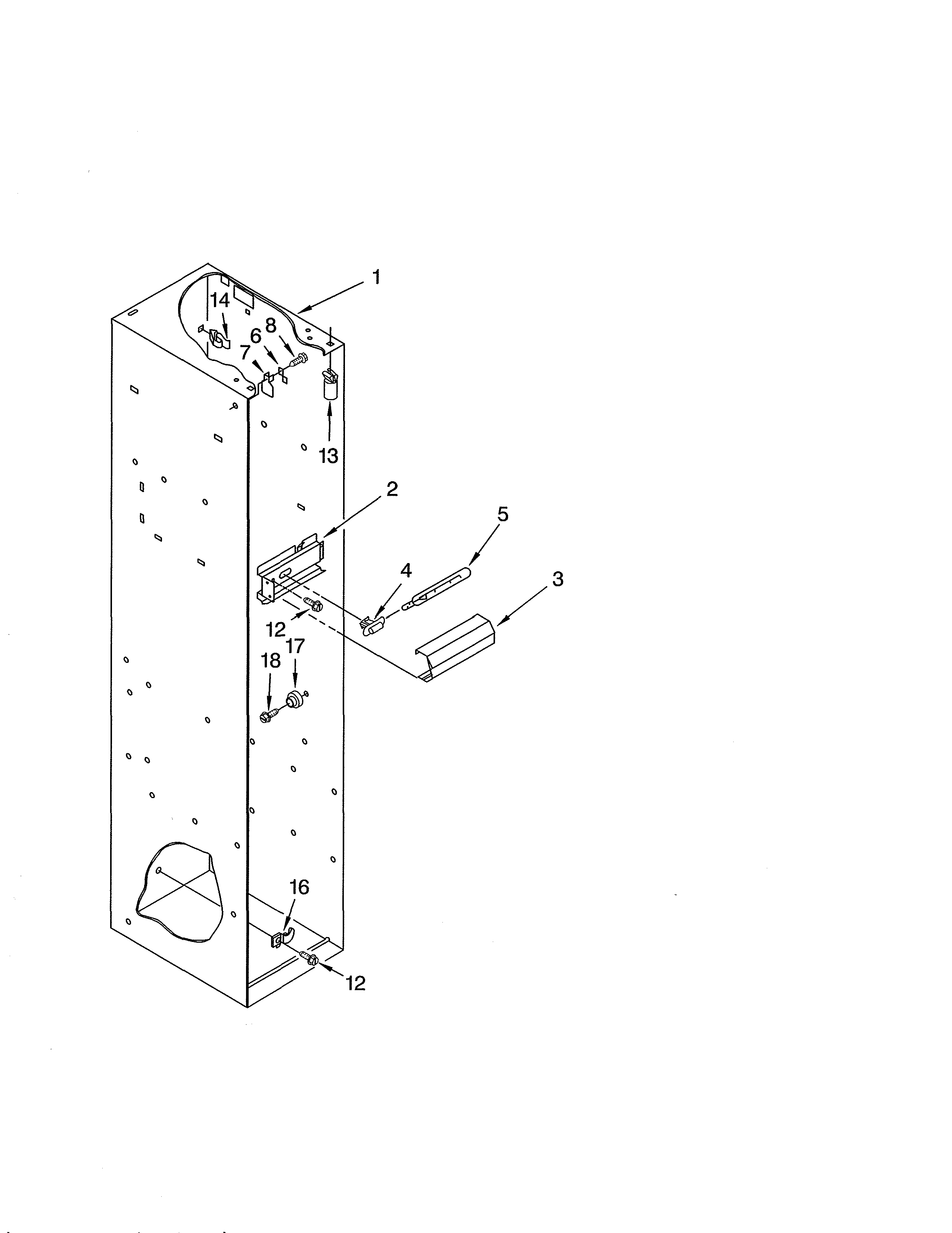 KitchenAid KSSC36FJS00 freezer liner parts diagram