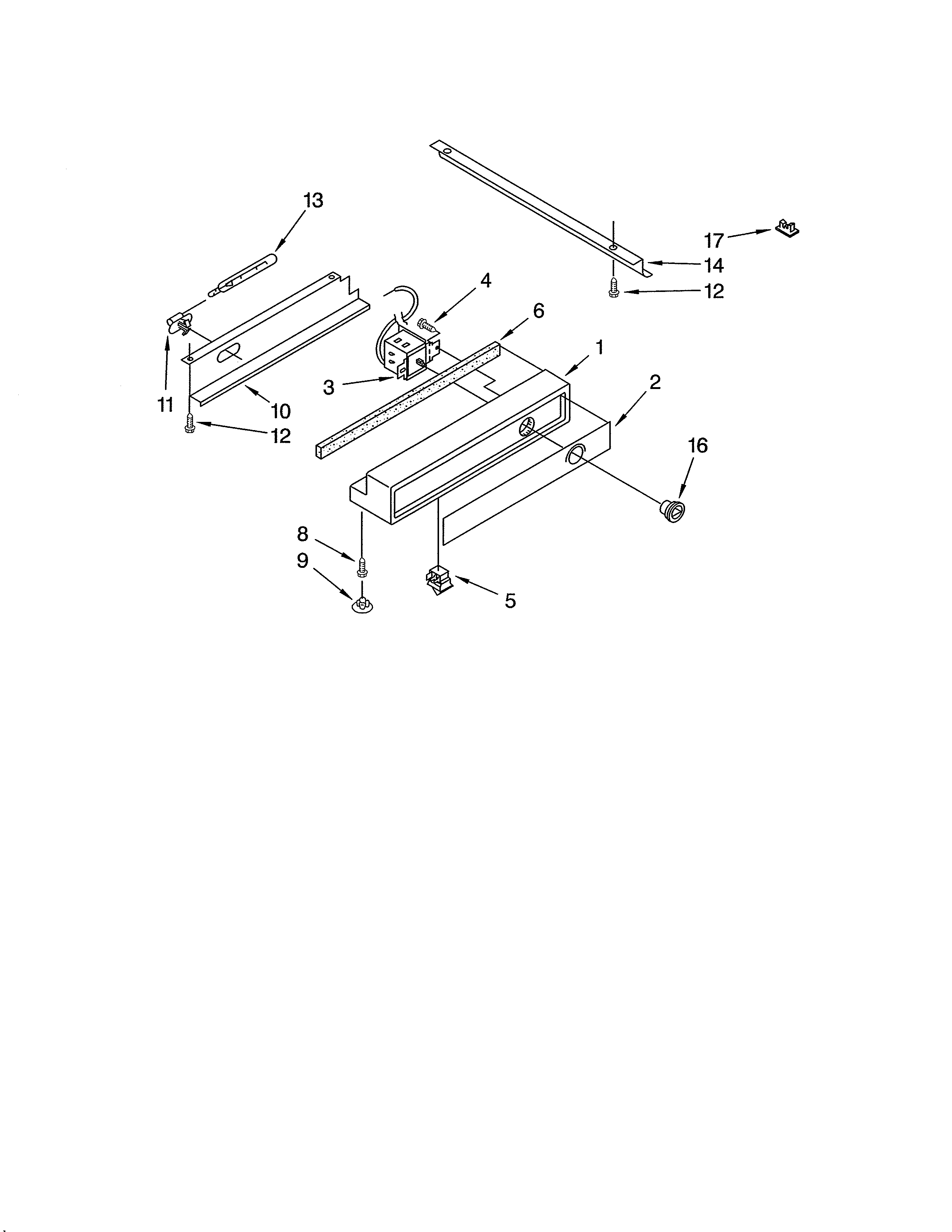 KitchenAid KSSC36FJS00 freezer control panel parts diagram