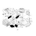 Craftsman 917378040 engine/housing/handle diagram