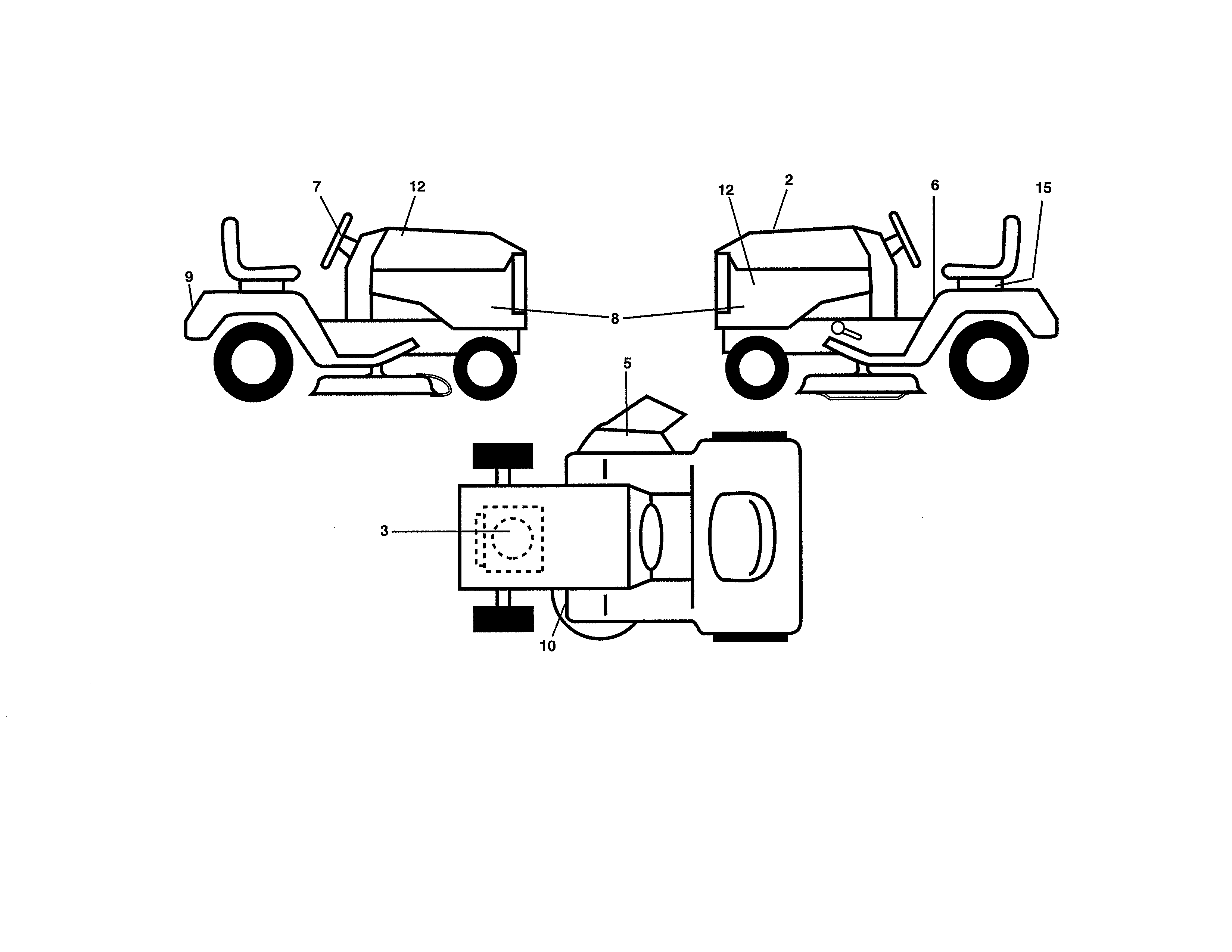 Poulan 96042018300 decals diagram