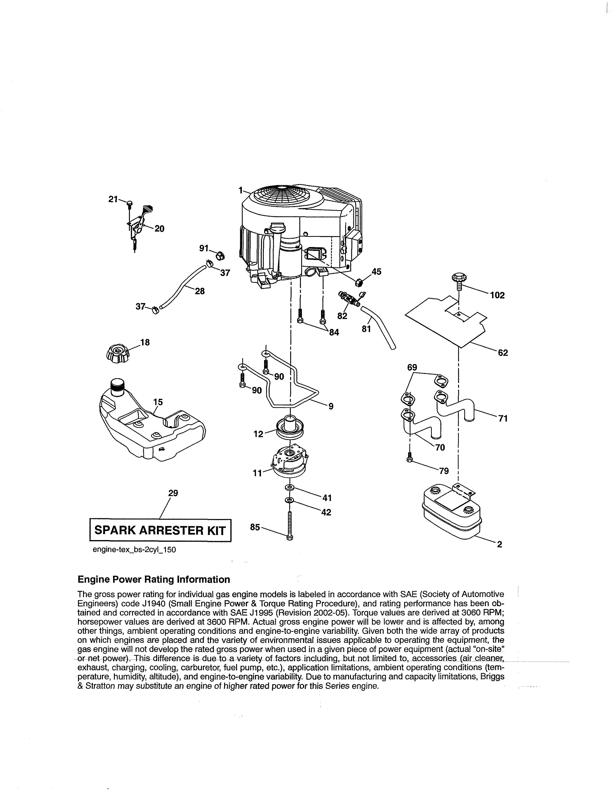 Craftsman 917203910 engine diagram