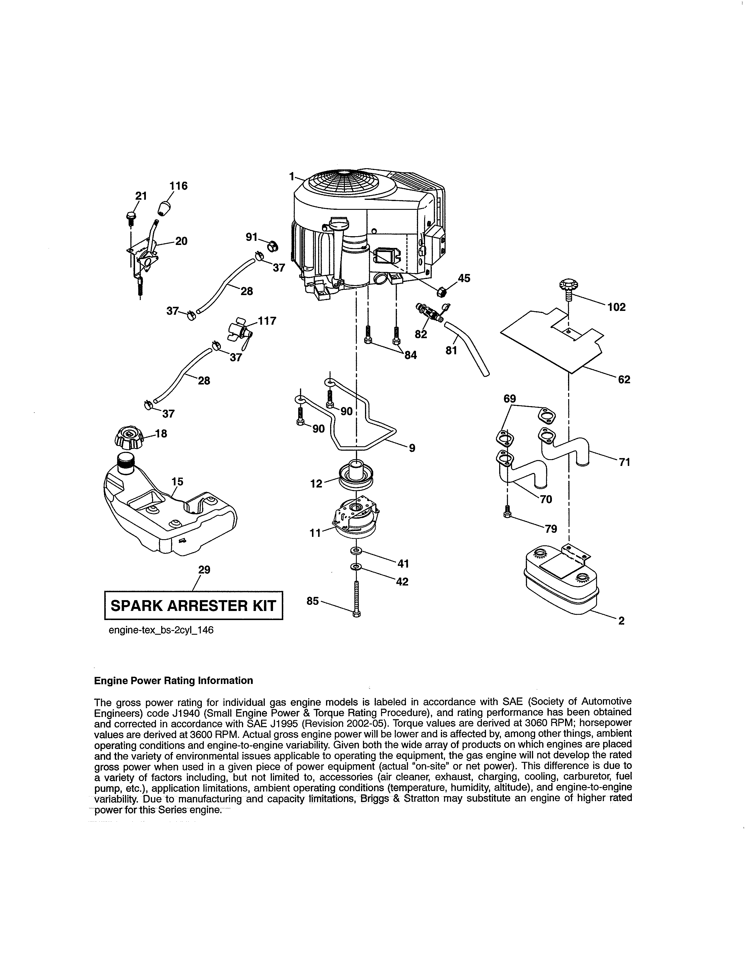 Craftsman 917204080 engine diagram