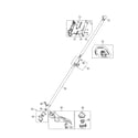 Craftsman 316740800 drive shaft/shield/handle diagram