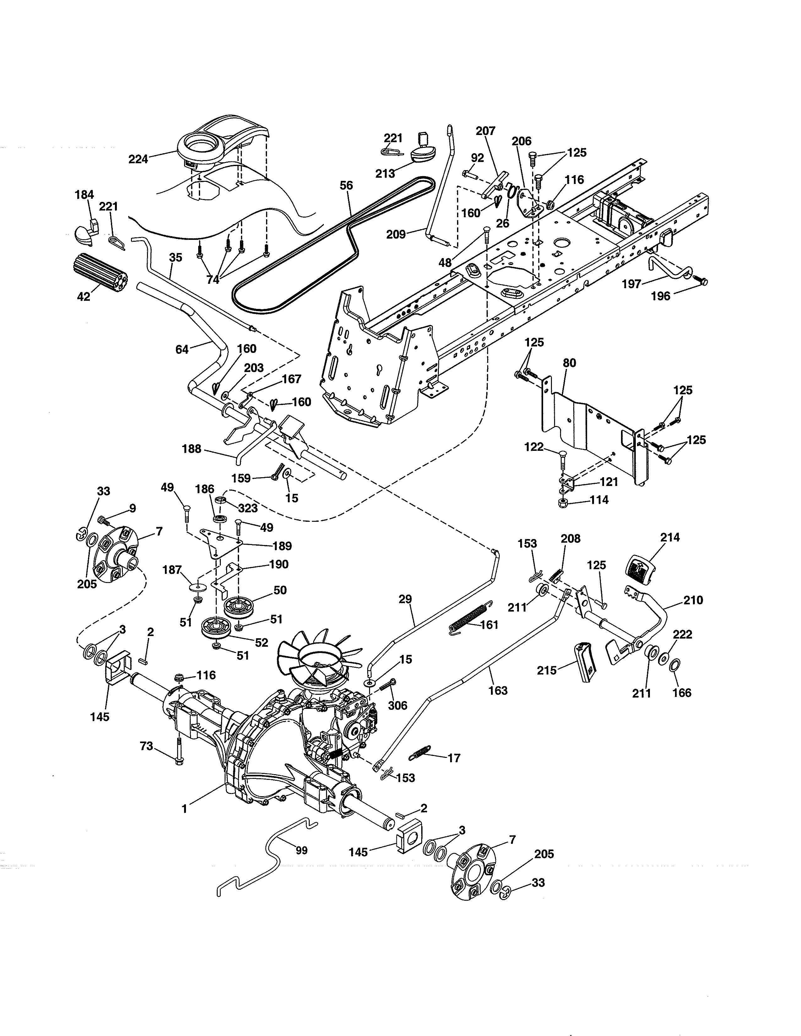 Craftsman 917992070 ground drive diagram