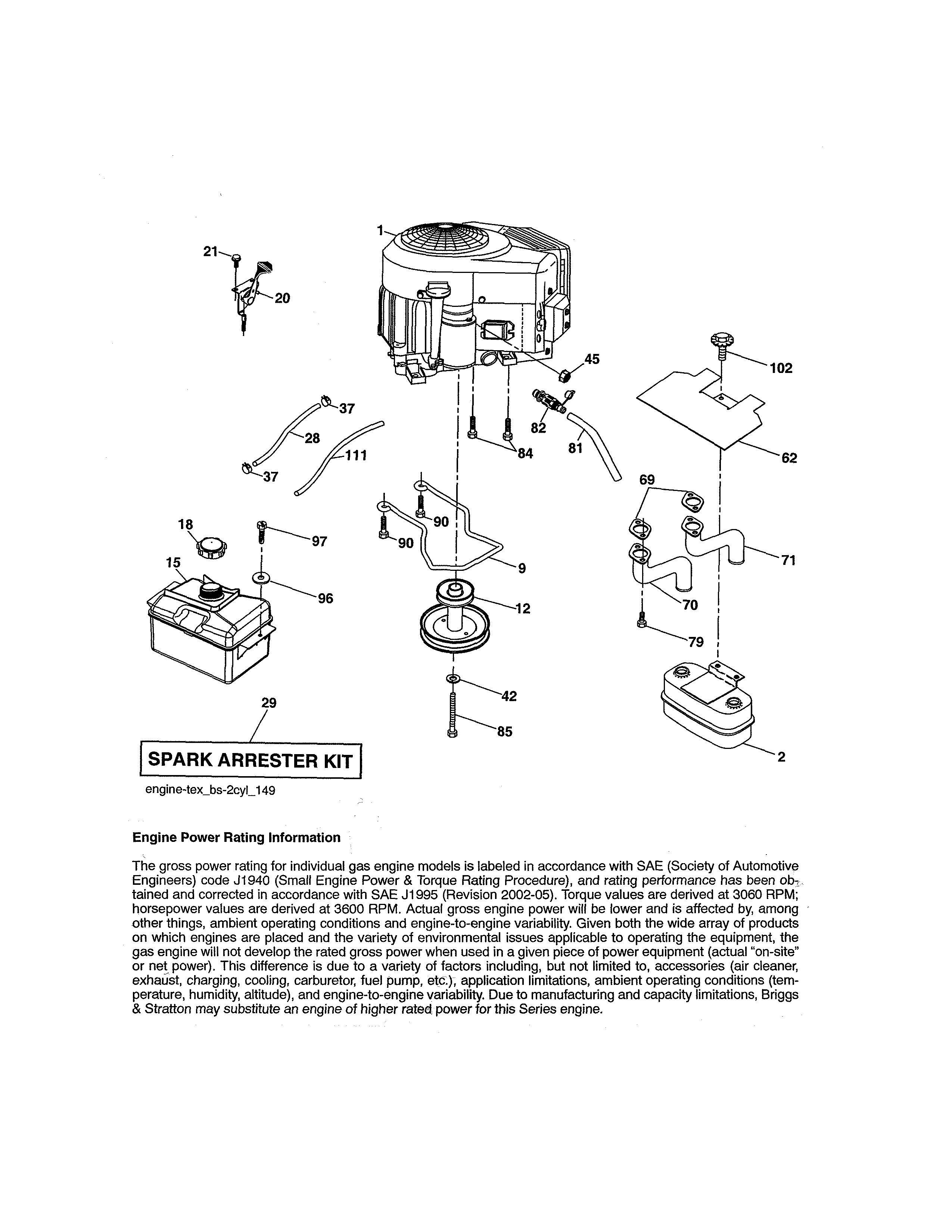 Craftsman 917273980 engine diagram