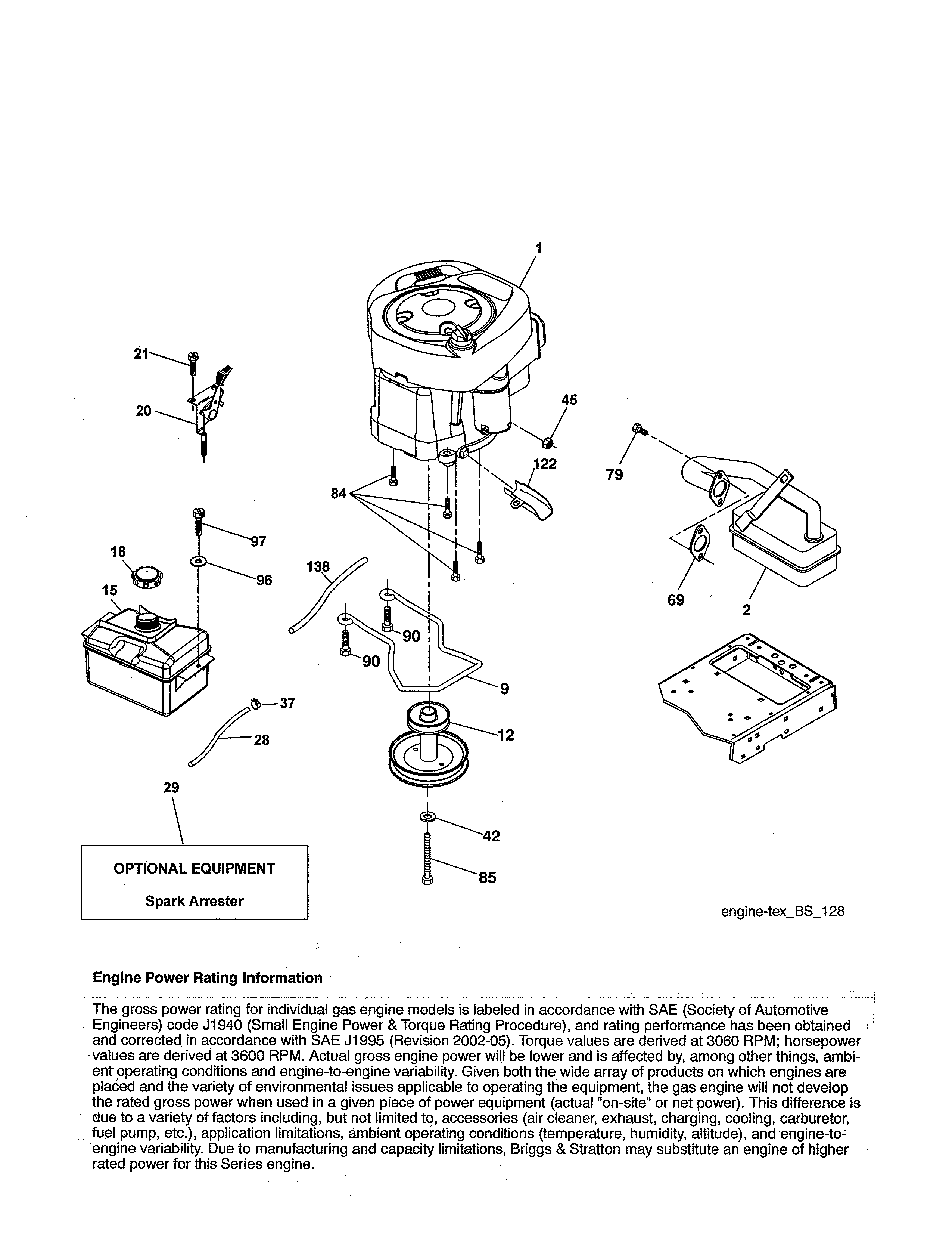 Poulan PP155A42-274430 engine diagram