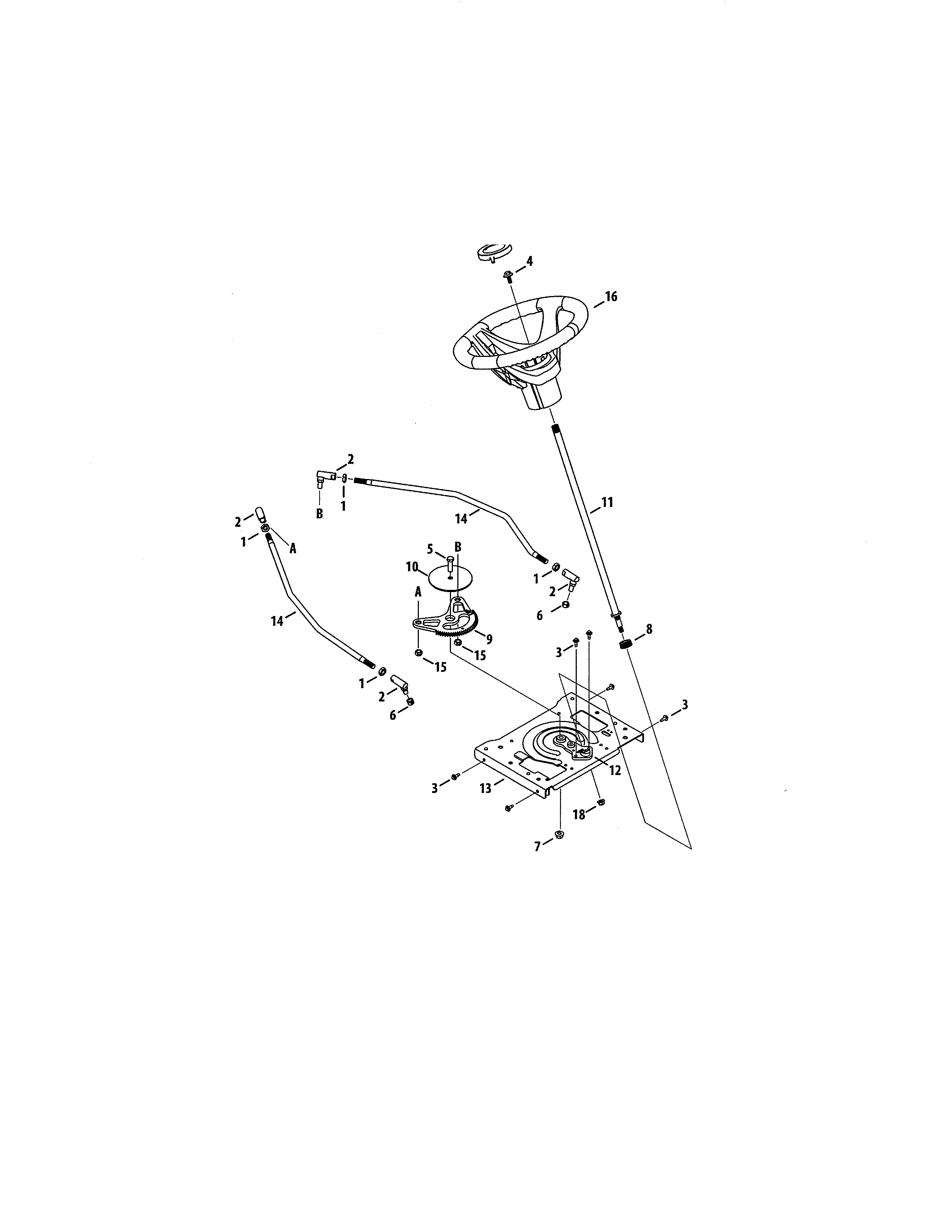 Craftsman 247270440 steering diagram