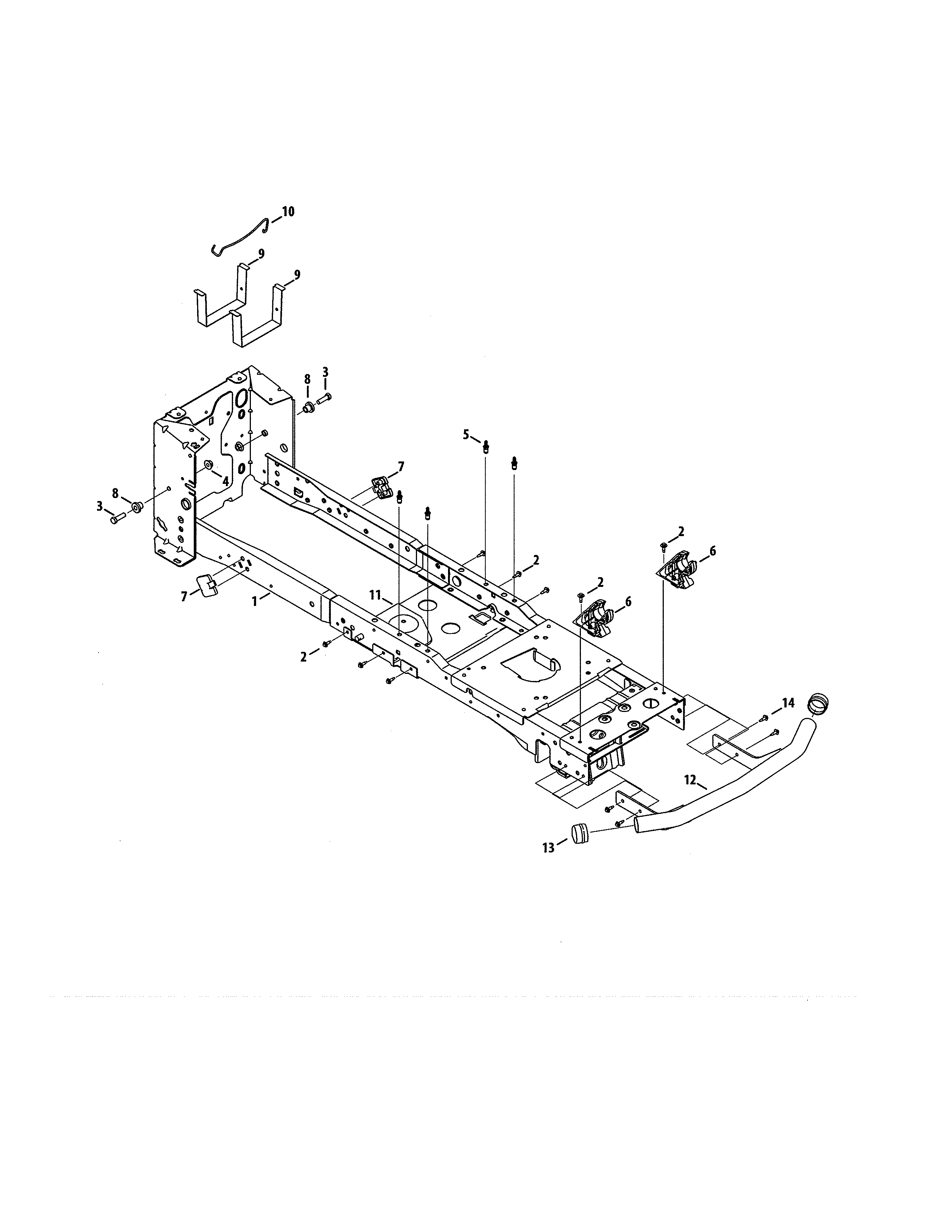 Craftsman 247270440 frame diagram