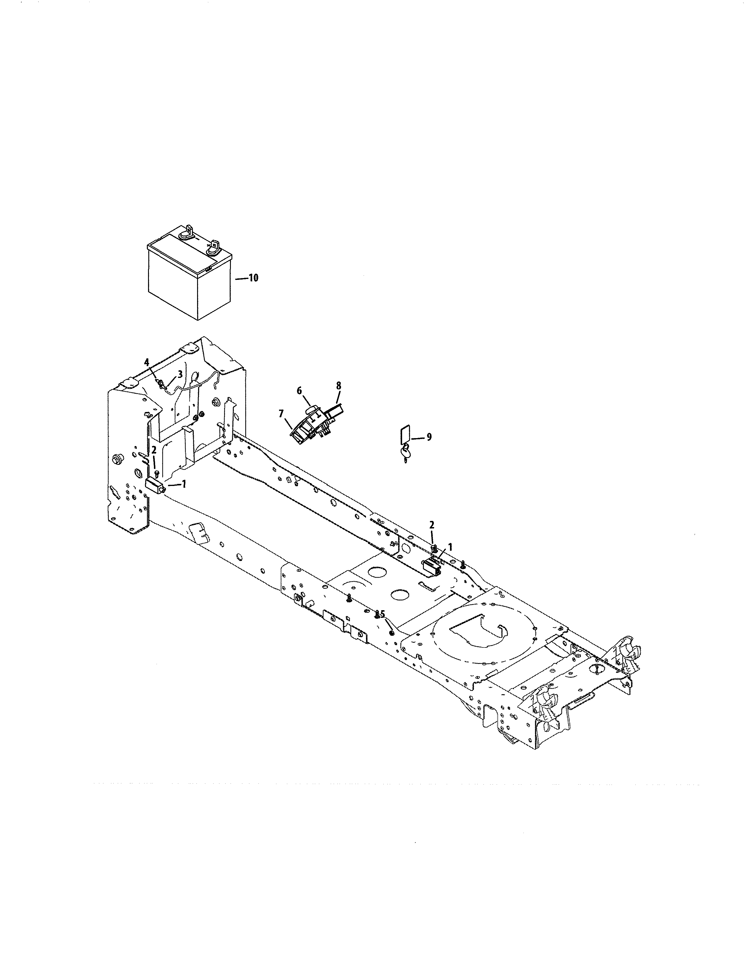 Craftsman 247270440 battery/pto switch diagram
