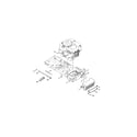 MTD 13A878XT099 engine/muffler shield diagram