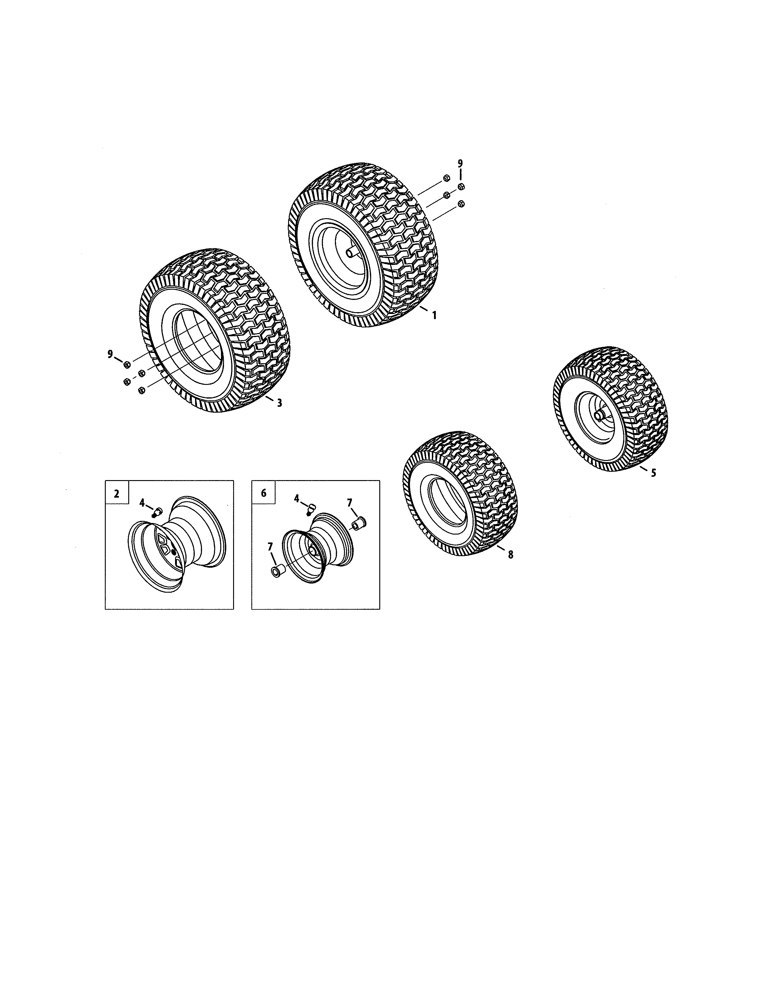Craftsman 247270470 wheels diagram