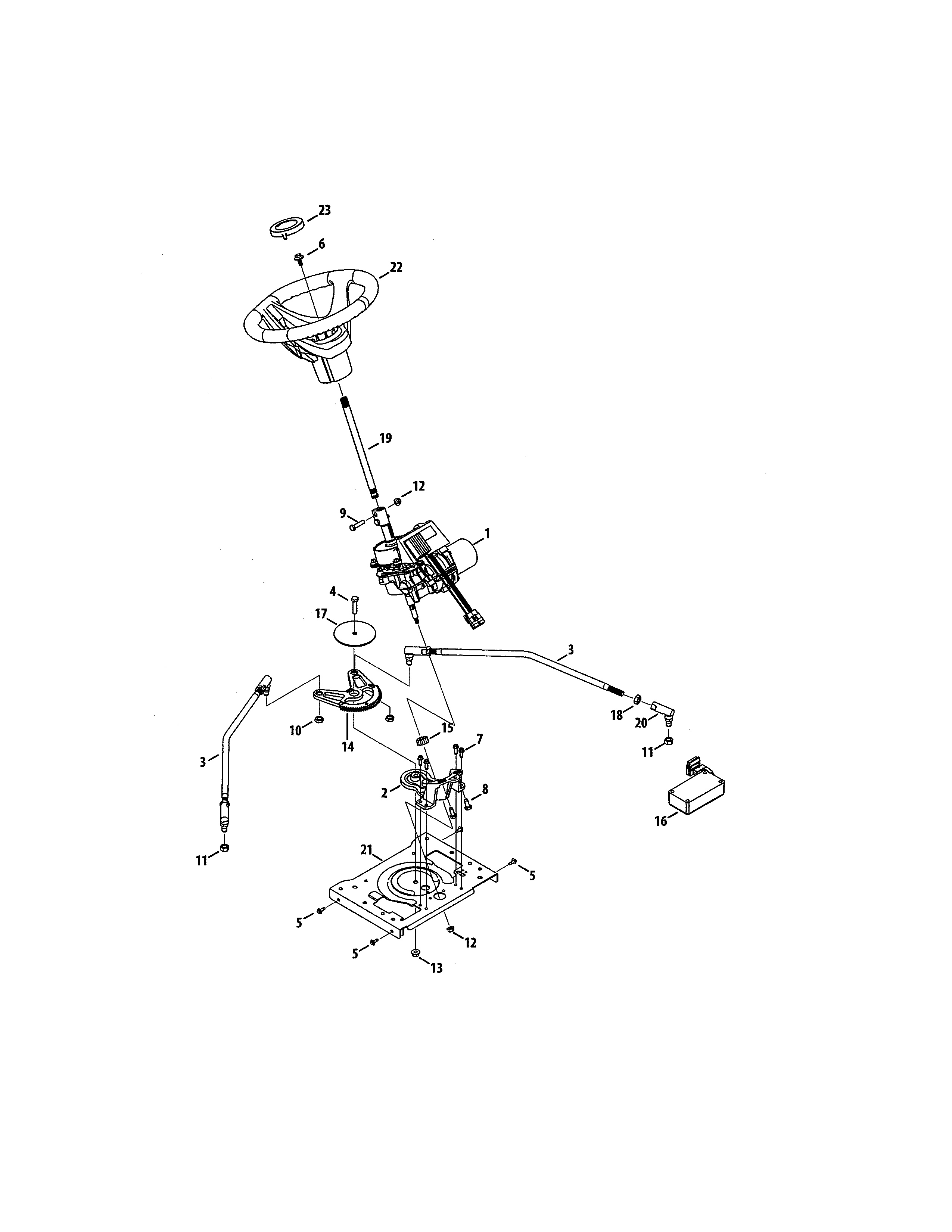 Craftsman 247270470 steering diagram