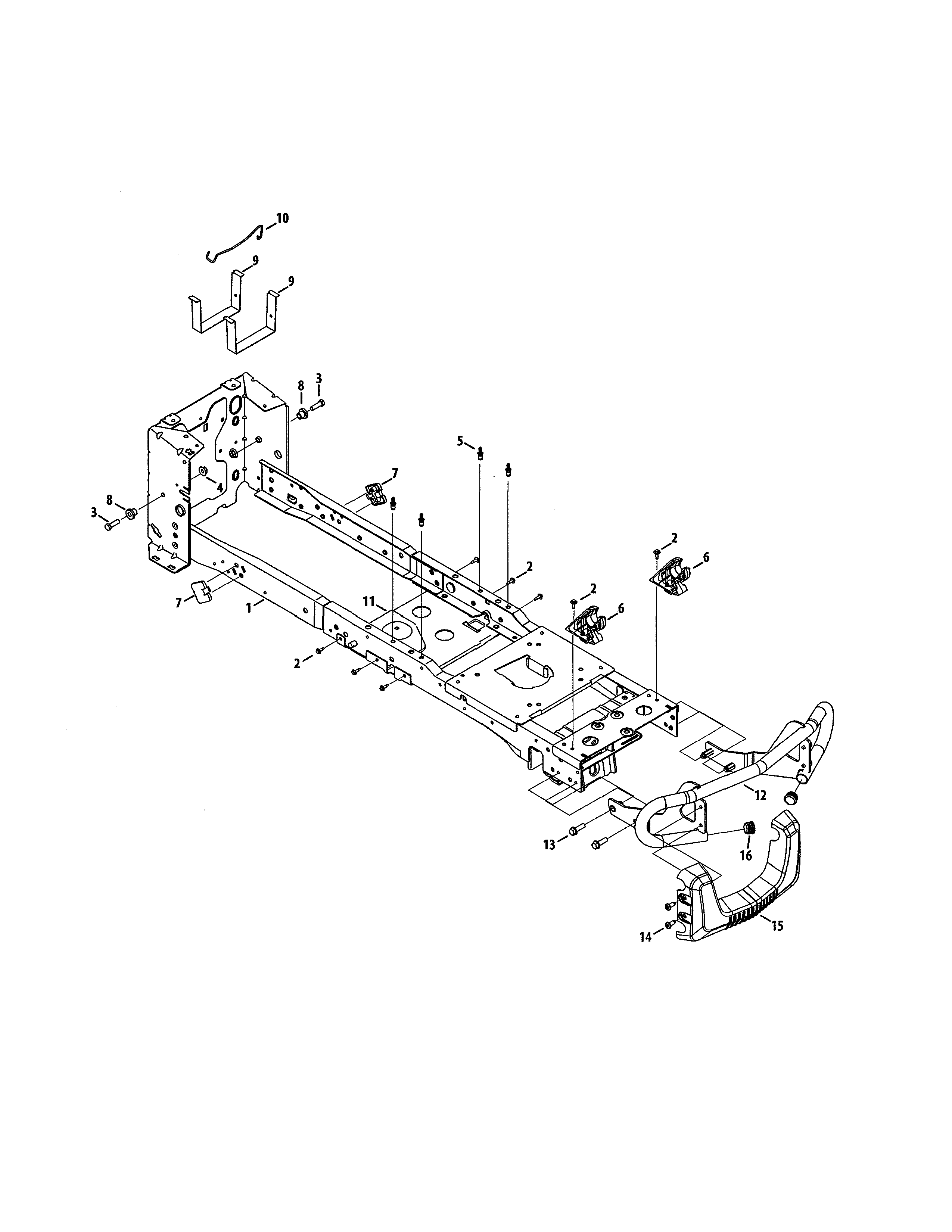 Craftsman 247270470 frame diagram