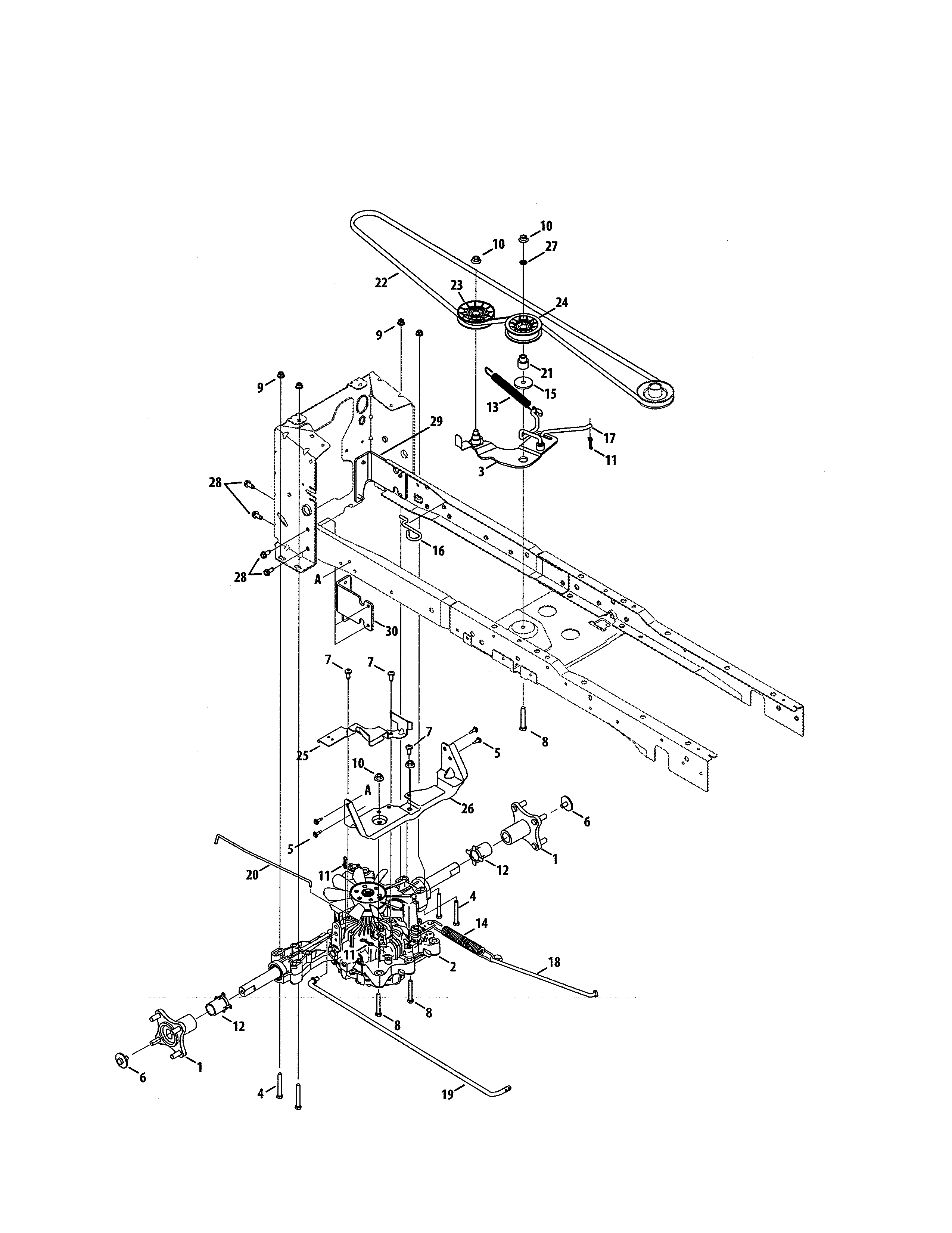 Craftsman 247270470 transmission diagram