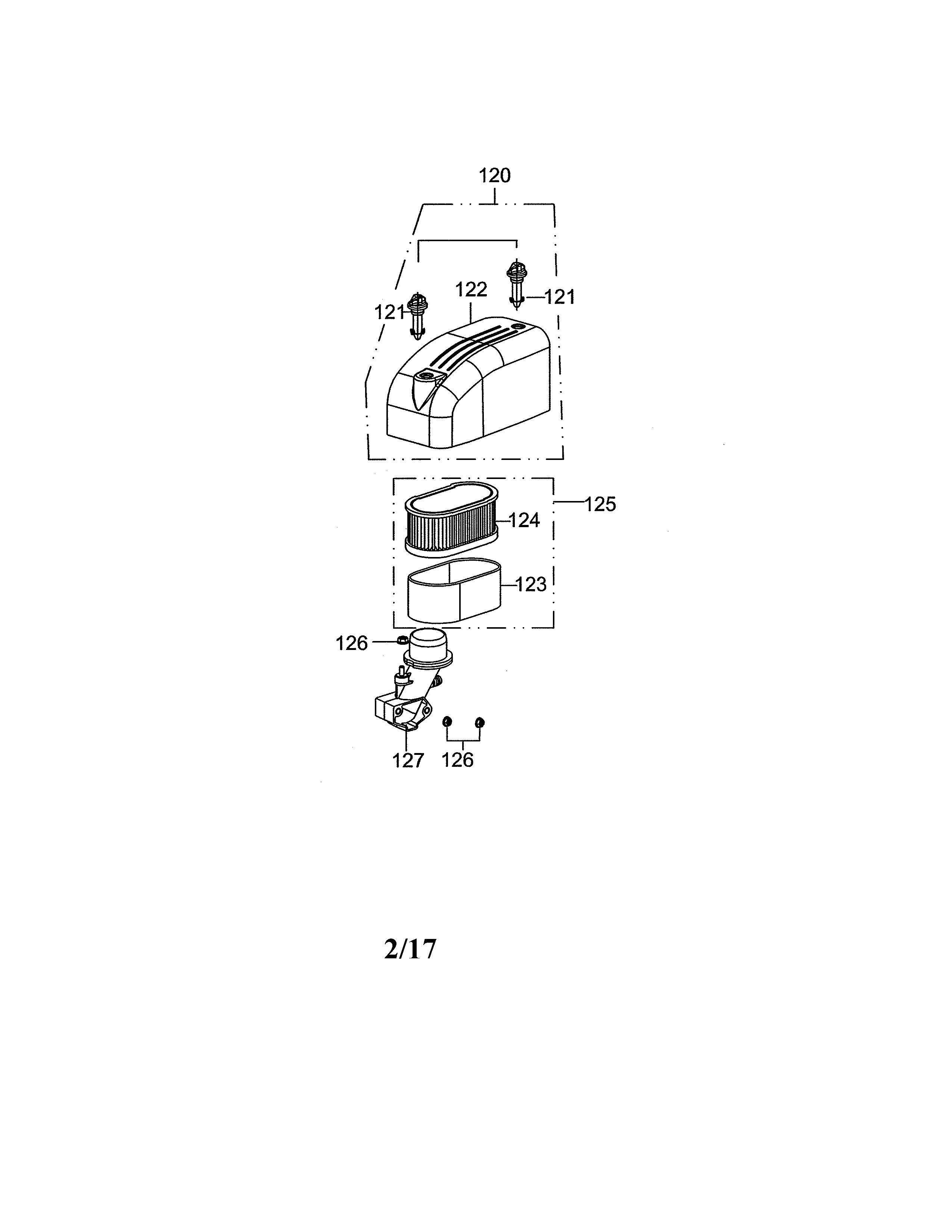 Craftsman 247203695 air intake diagram