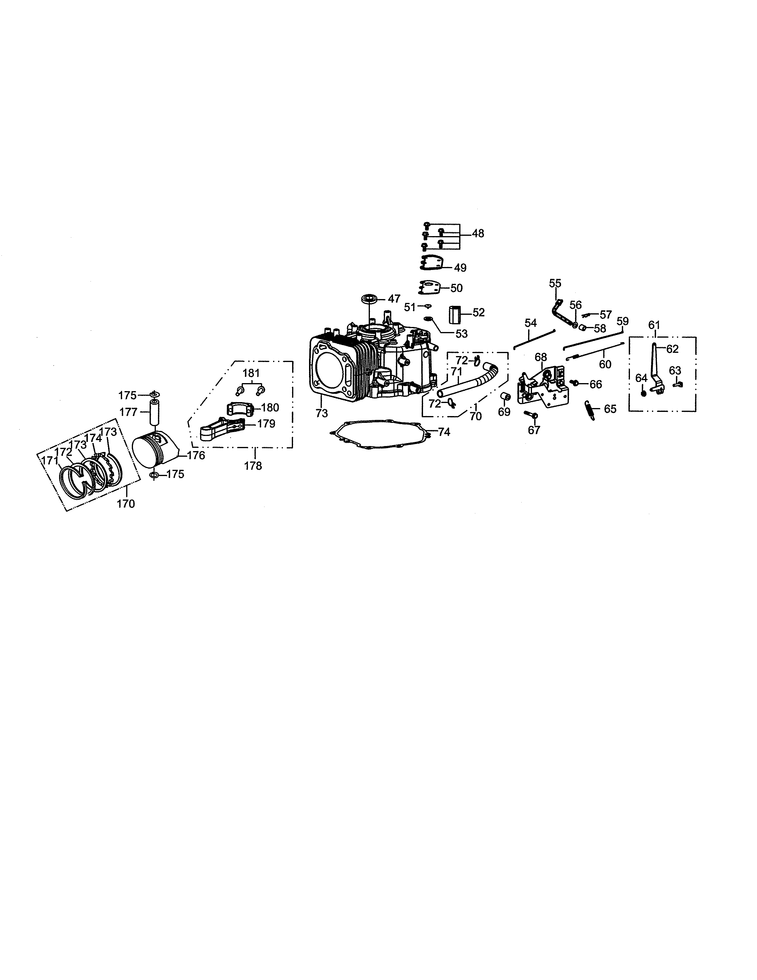 Craftsman 247203695 crankcase diagram