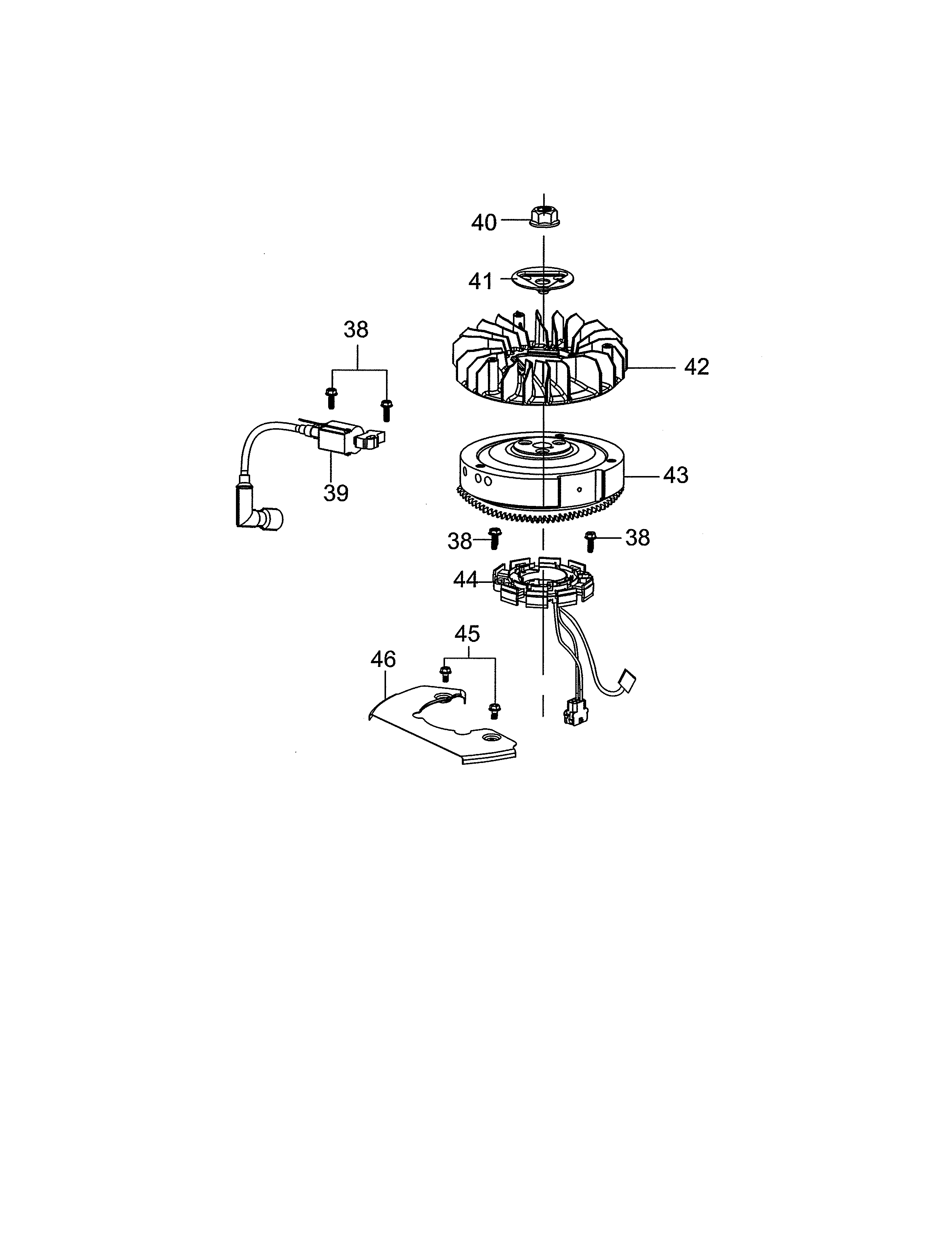 Craftsman 247203695 ignition & electrical diagram
