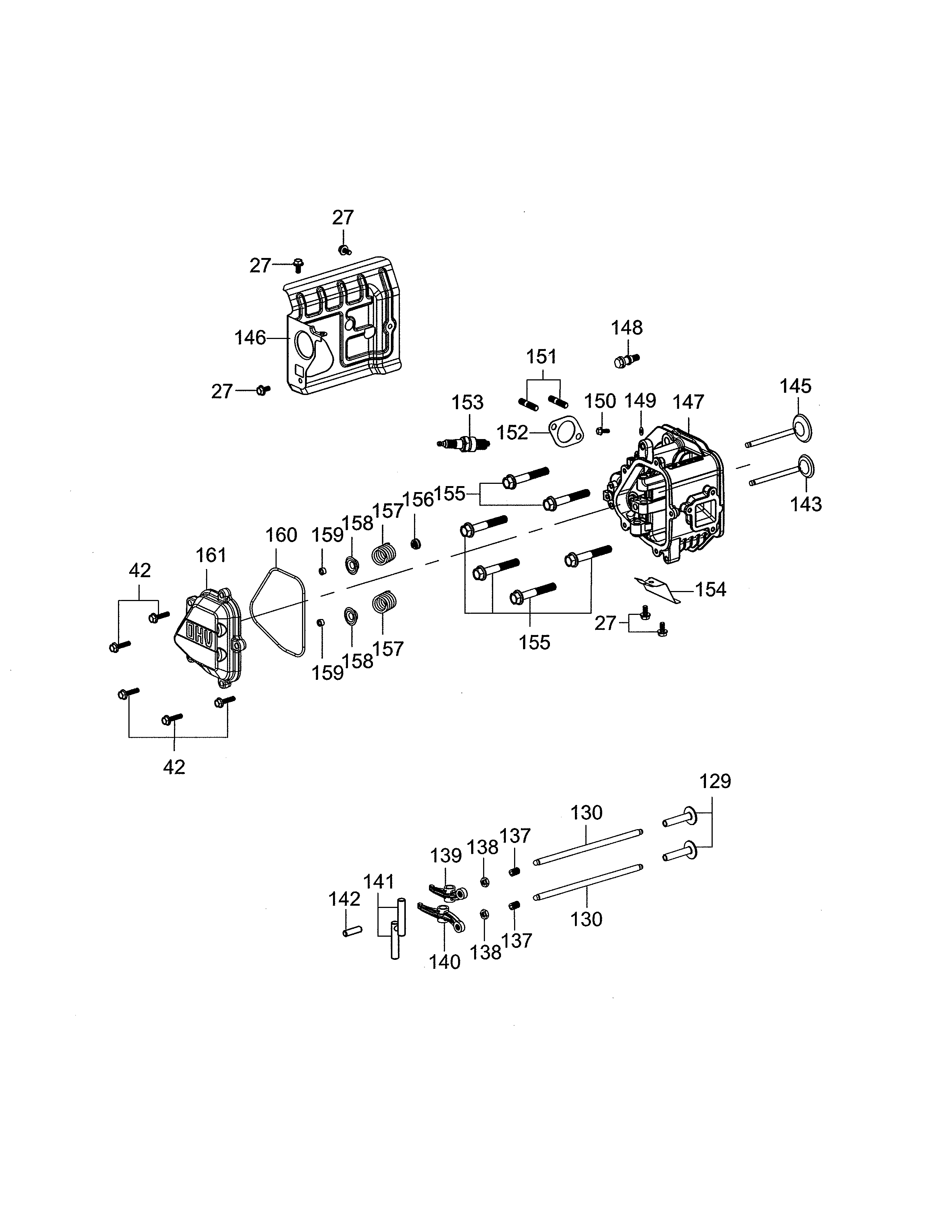 MTD 13A878XS099 cylinder head diagram