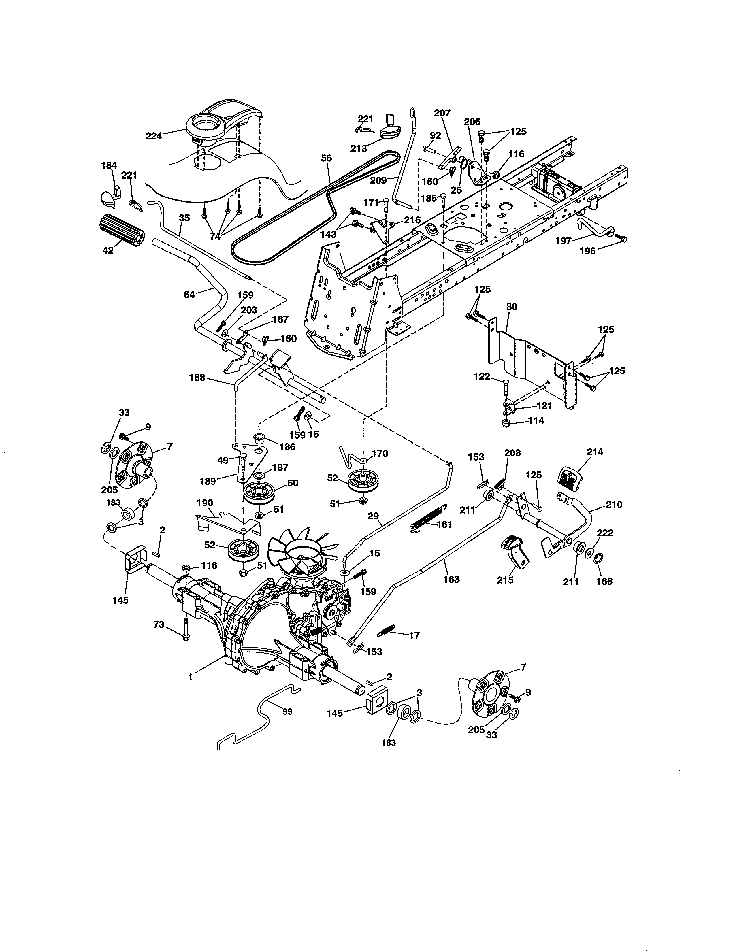 Craftsman 917204090 ground drive diagram